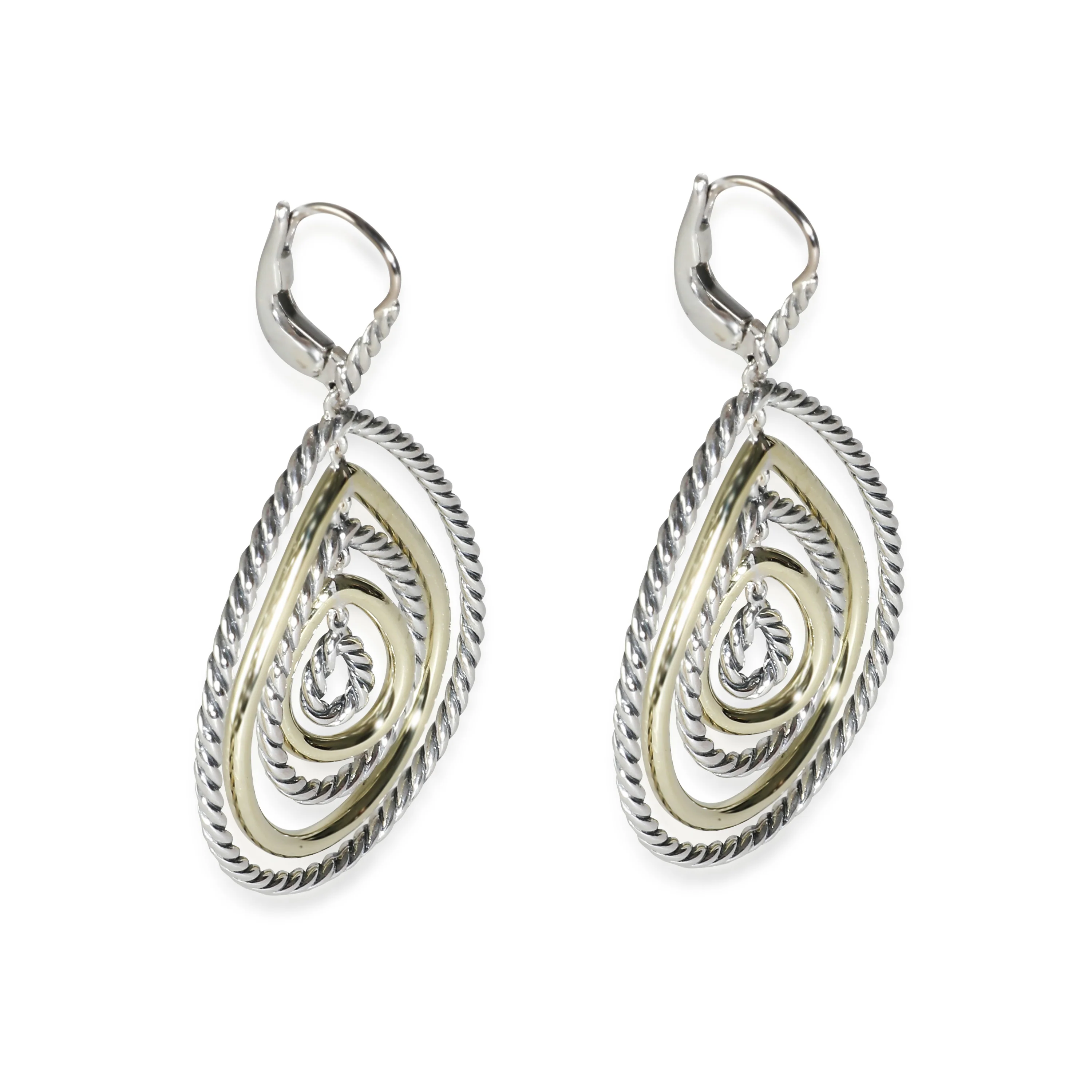 Mobile Drop Earring in 18k Yellow Gold/Sterling Silver - Image 3