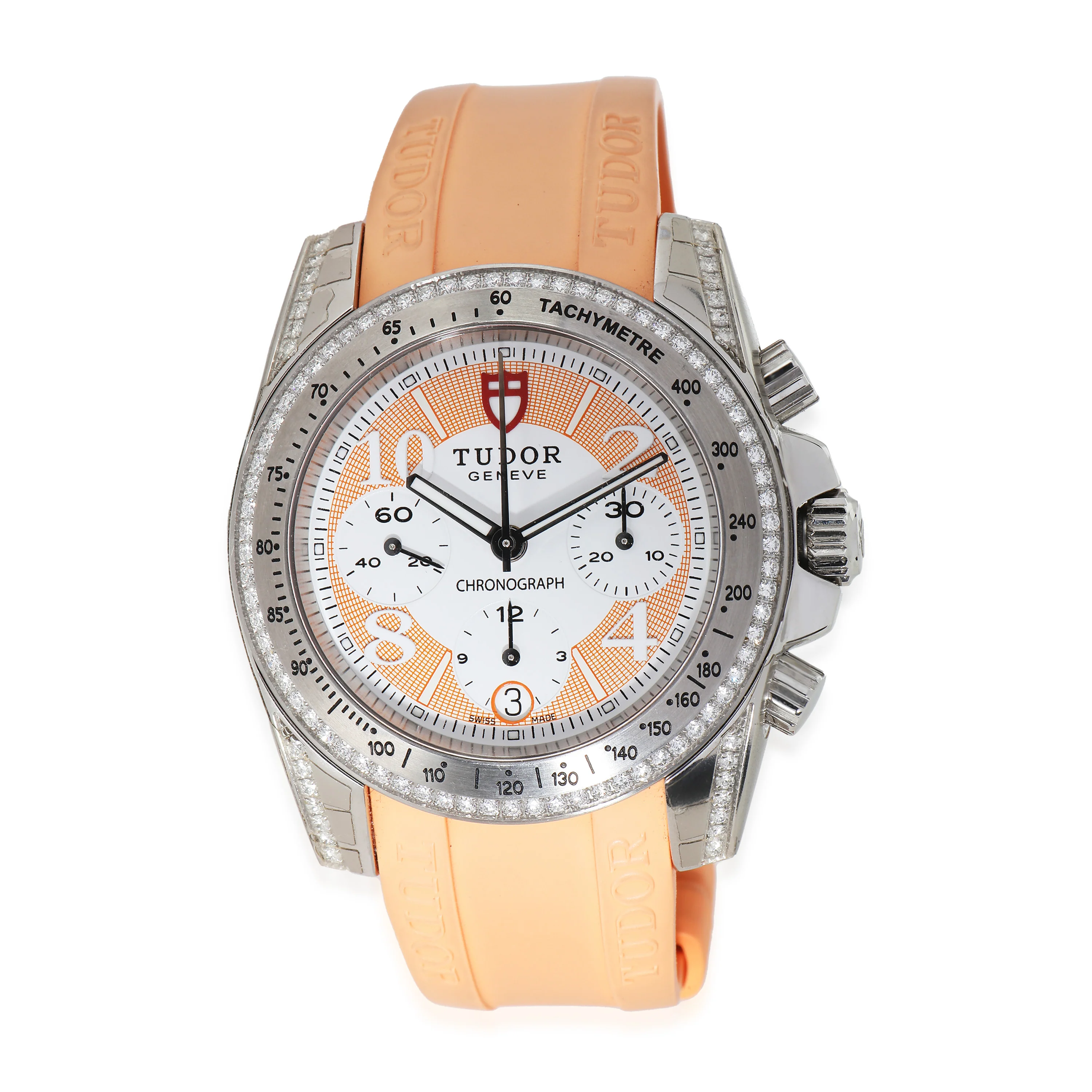 Grantour Chrono 20310 Womens Watch in Stainless Steel 0.5 CTW