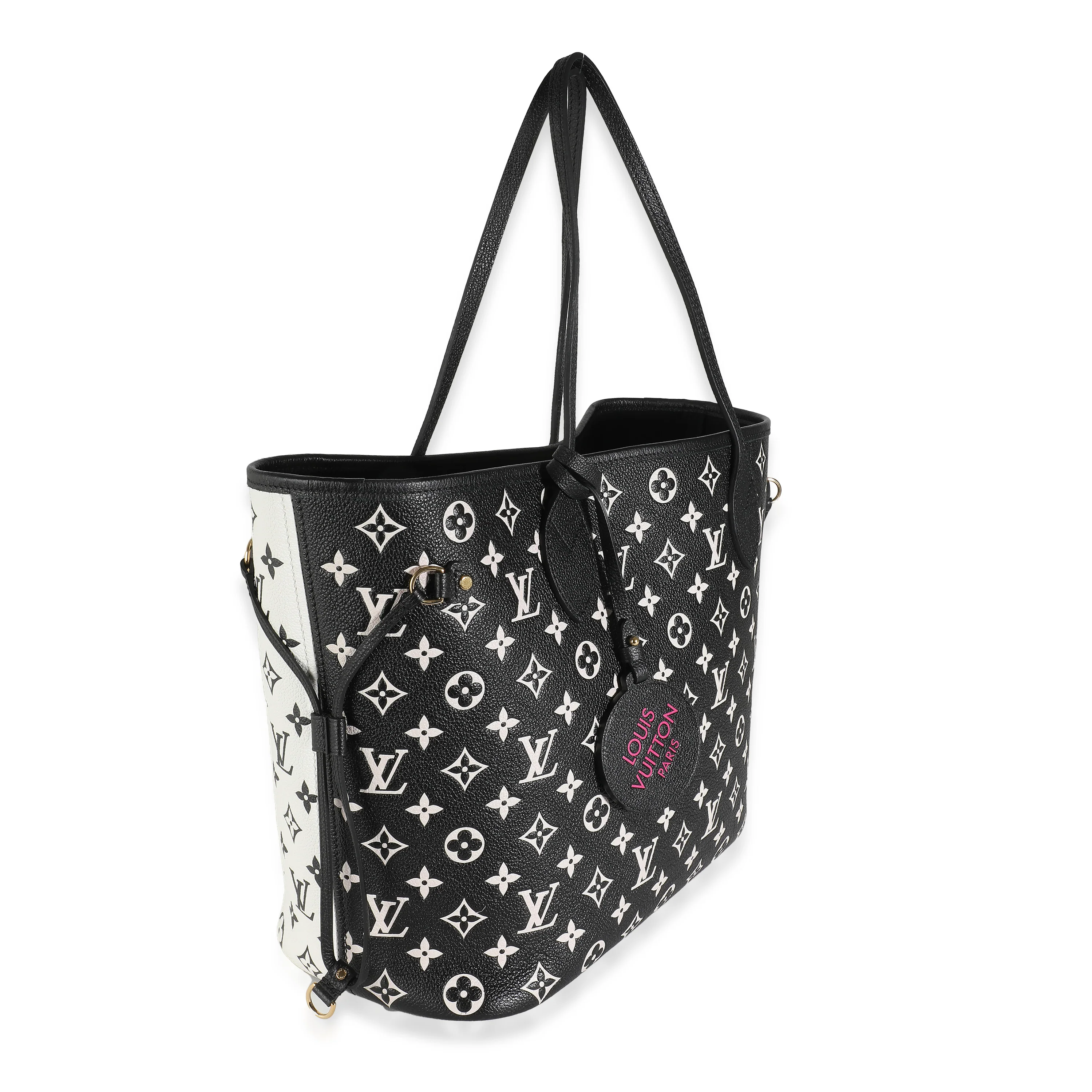 Black White Monogram Empreinte Spring In The City Neverfull MM - Image 3
