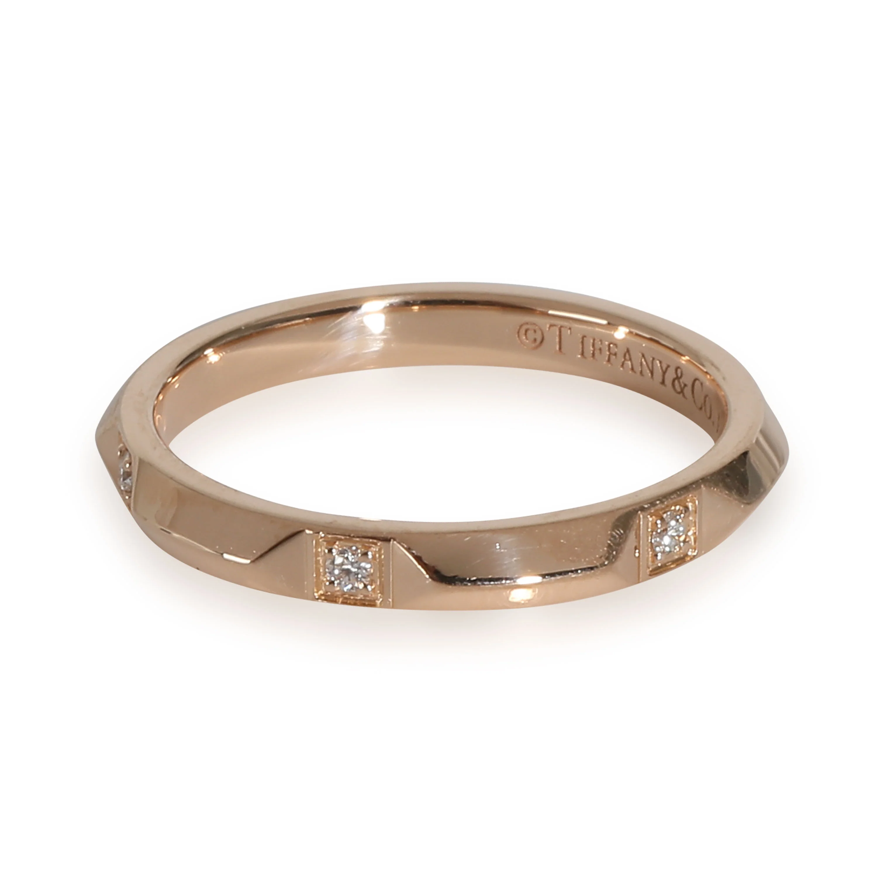 Tiffany True Band in 18k Rose Gold 0.05 CTW - Image 2
