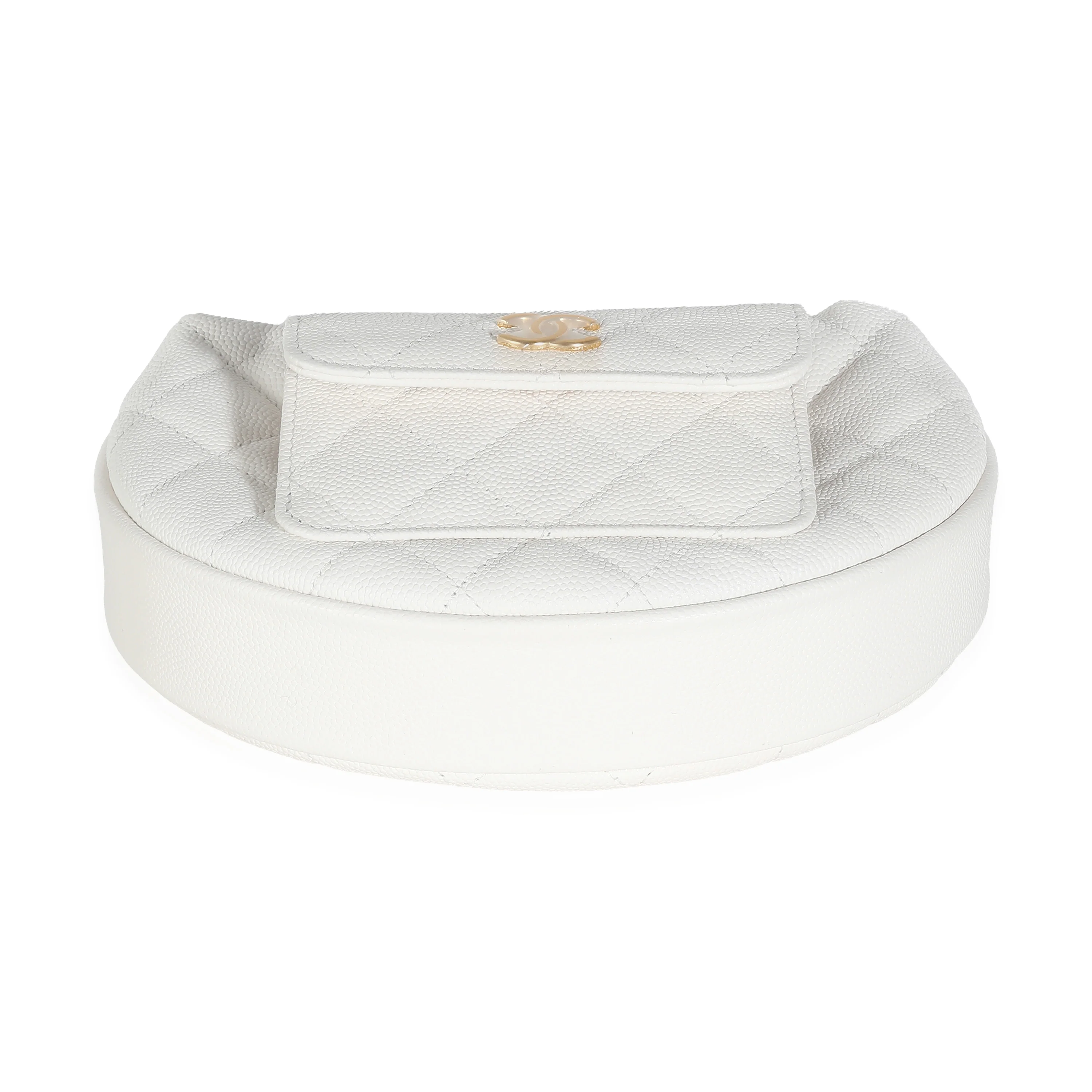 White Quilted  Polly Pocket Hobo - Image 5