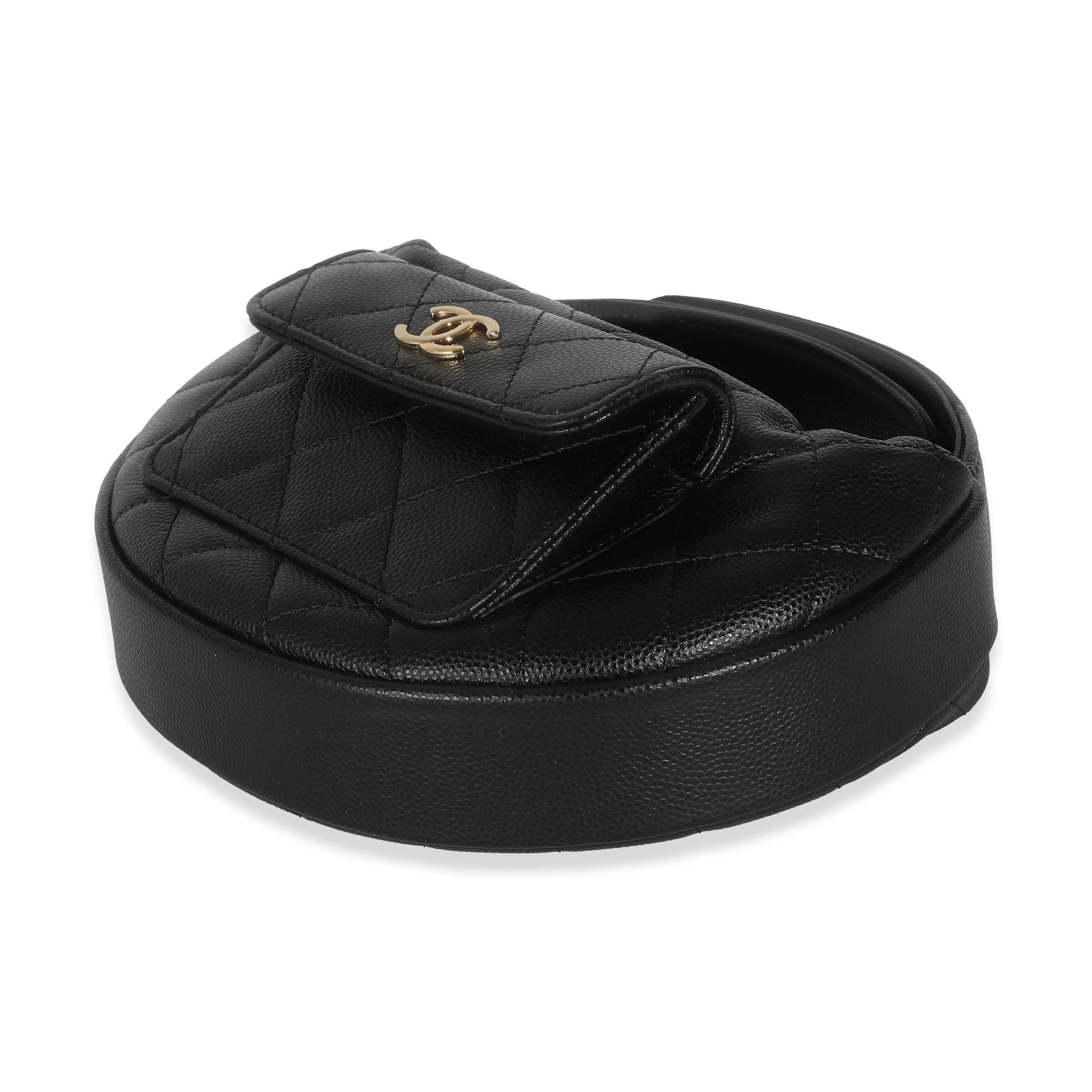Black Quilted Polly Pocket Hobo - Image 7