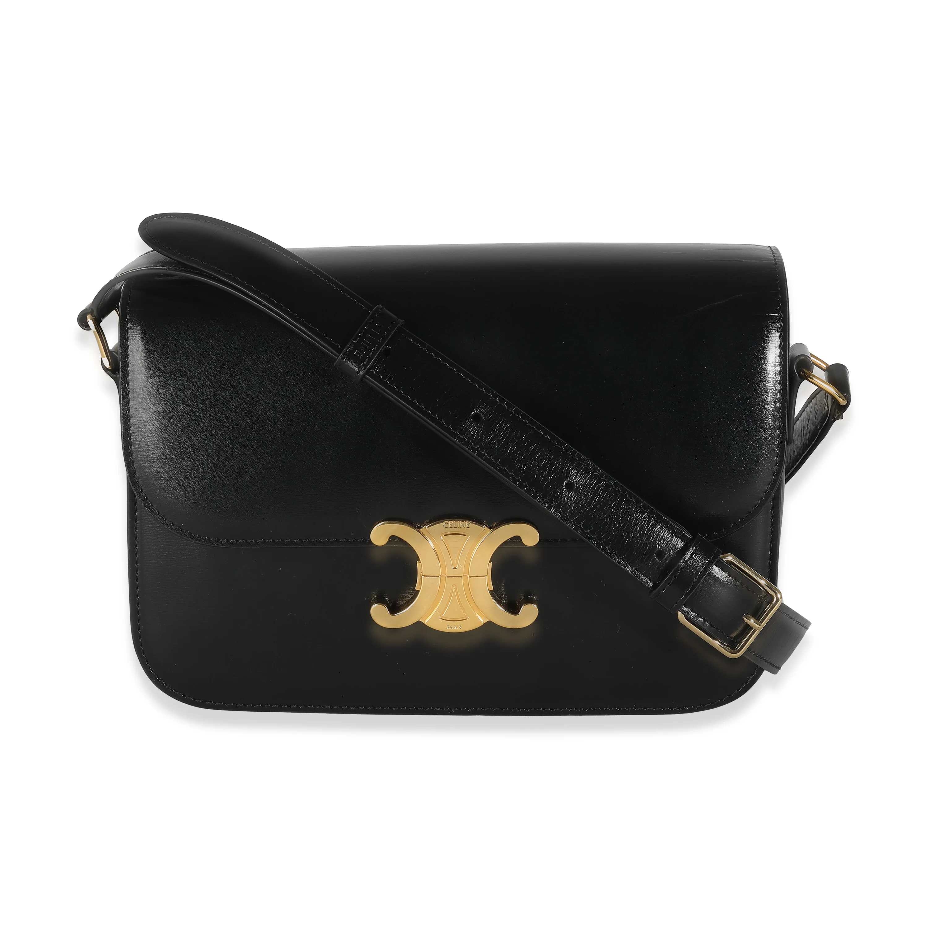 Black Shiny Calfskin Teen Triomphe