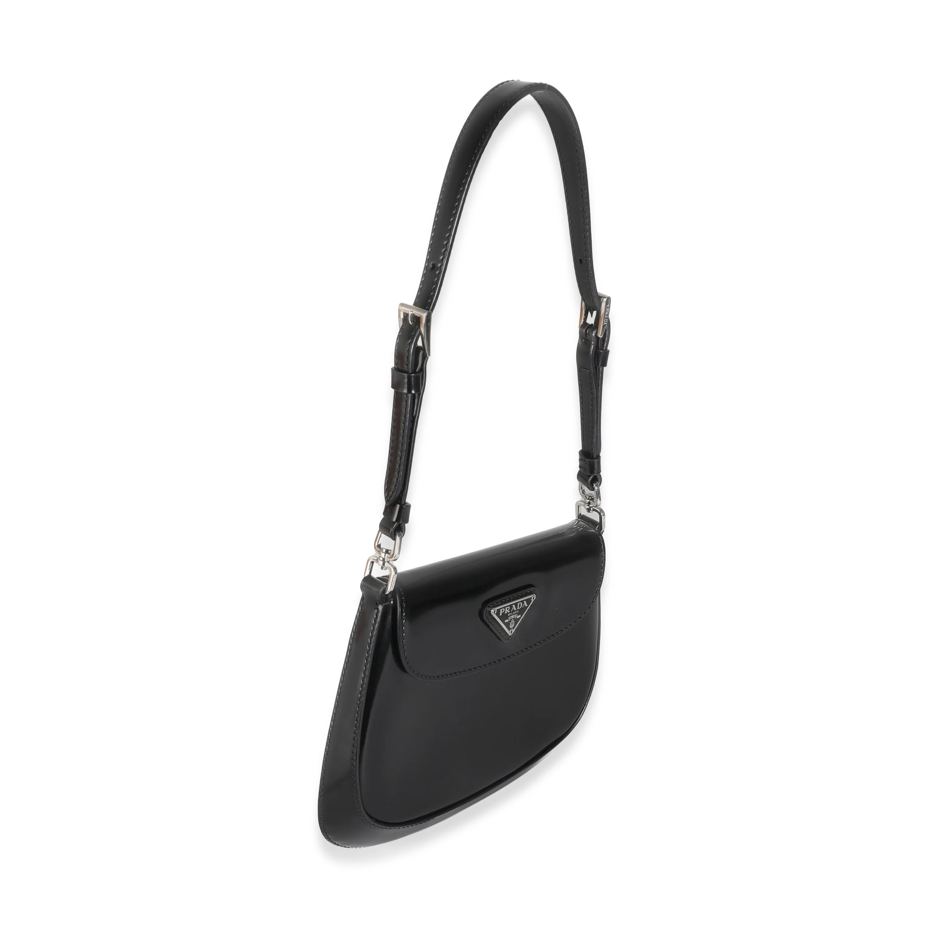 Black Brushed Leather Mini Cleo - Image 3