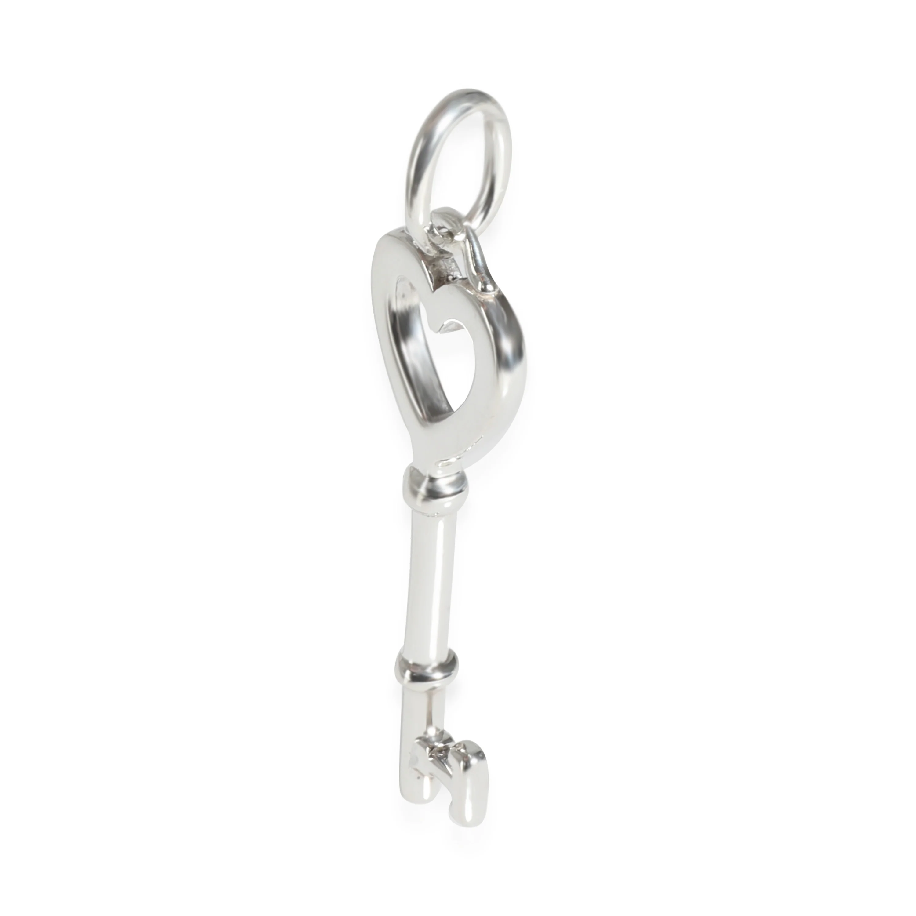 Mini Heart Key Pendant in Sterling Silver - Image 2