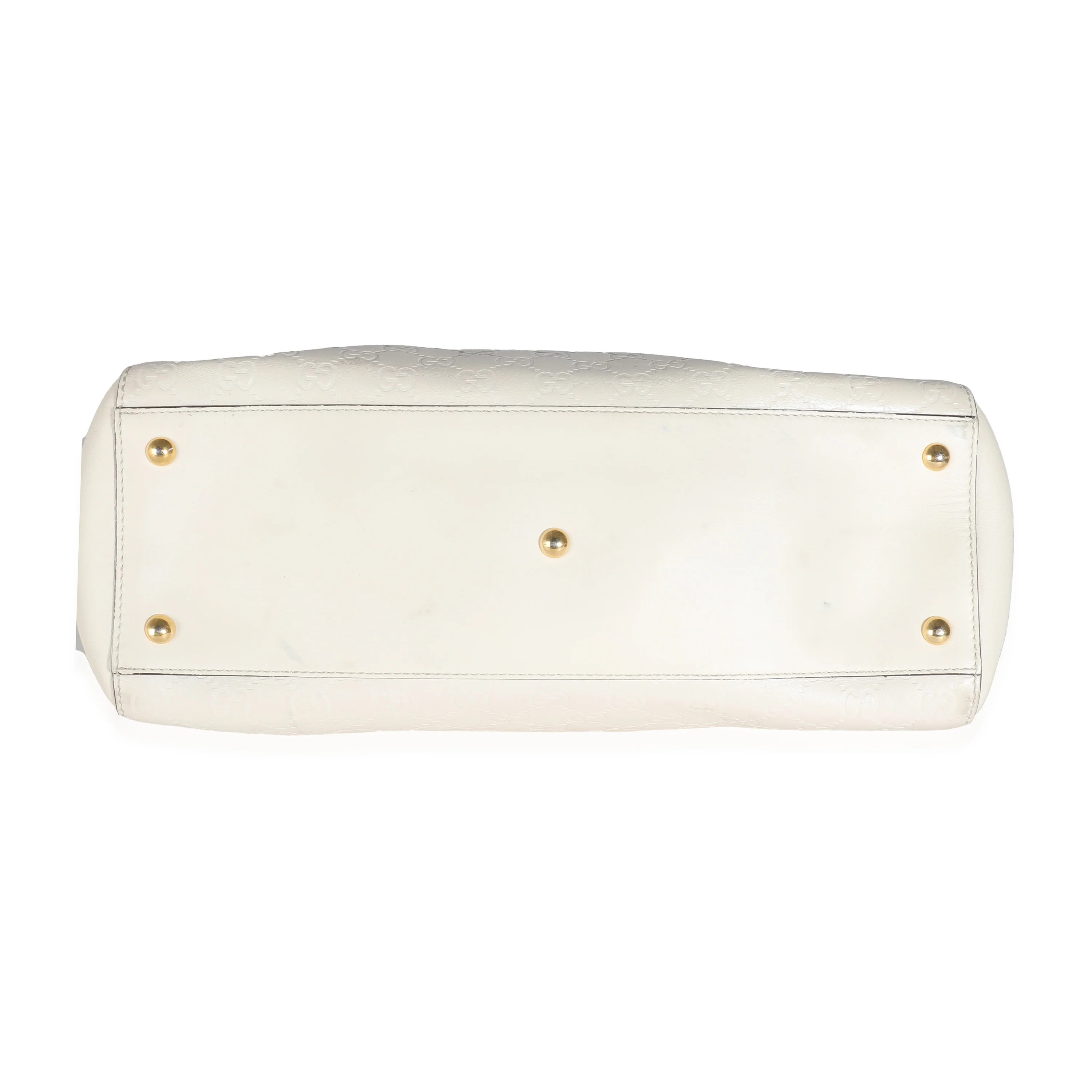 White GG Signature Soft Shoulder Bag - Image 5