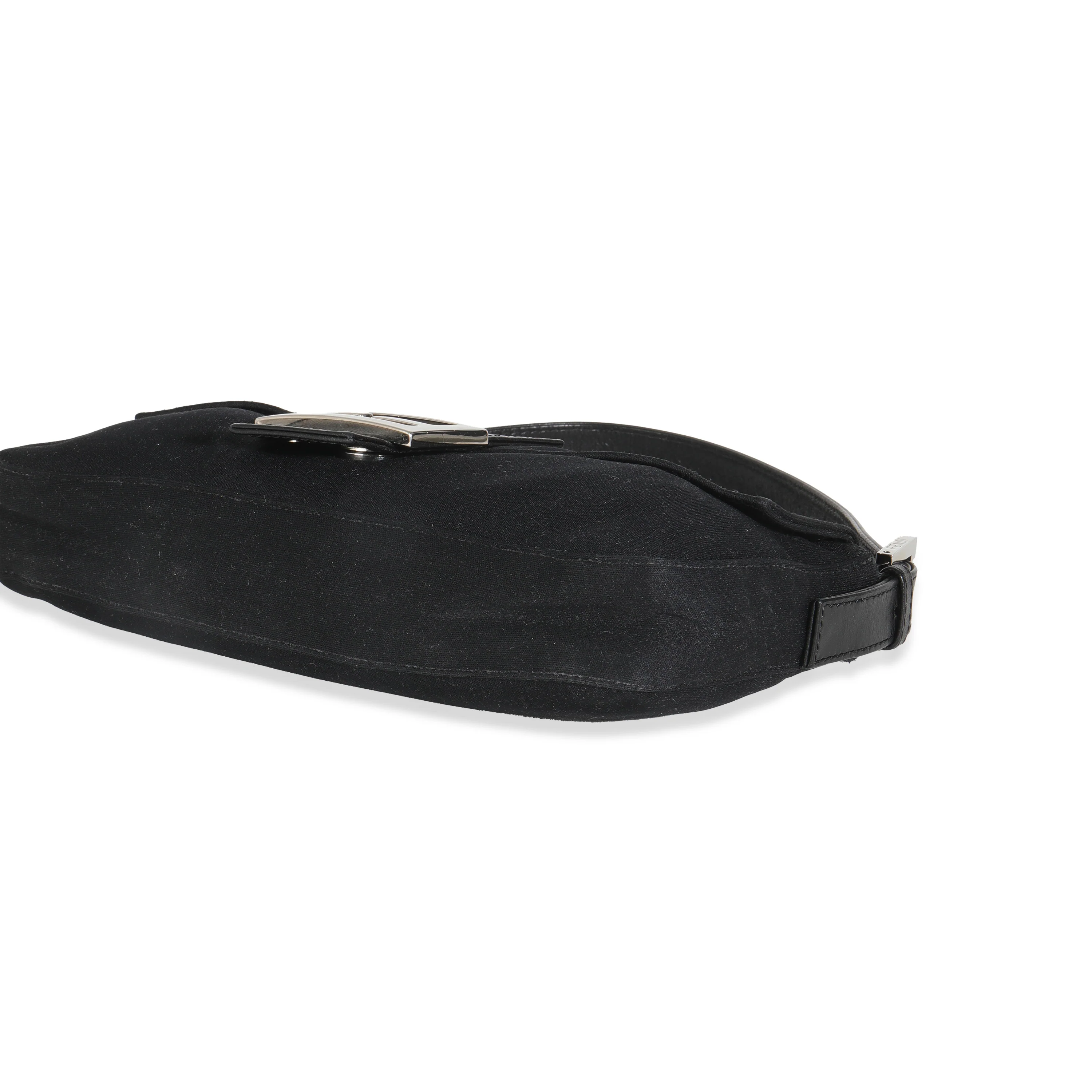 Black Neoprene Baguette Bag - Image 7