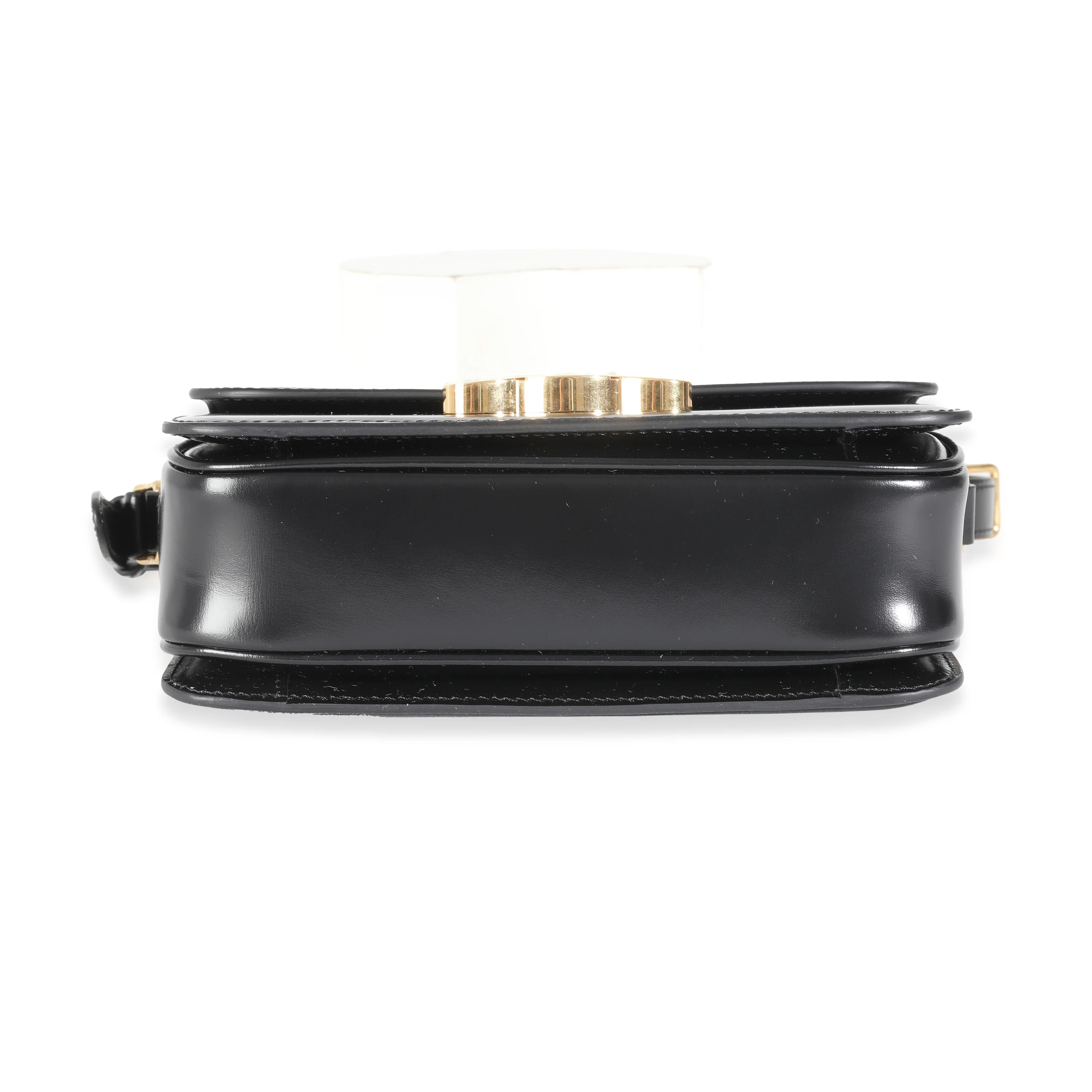 Black Shiny Calfskin Teen Triomphe Bag - Image 5