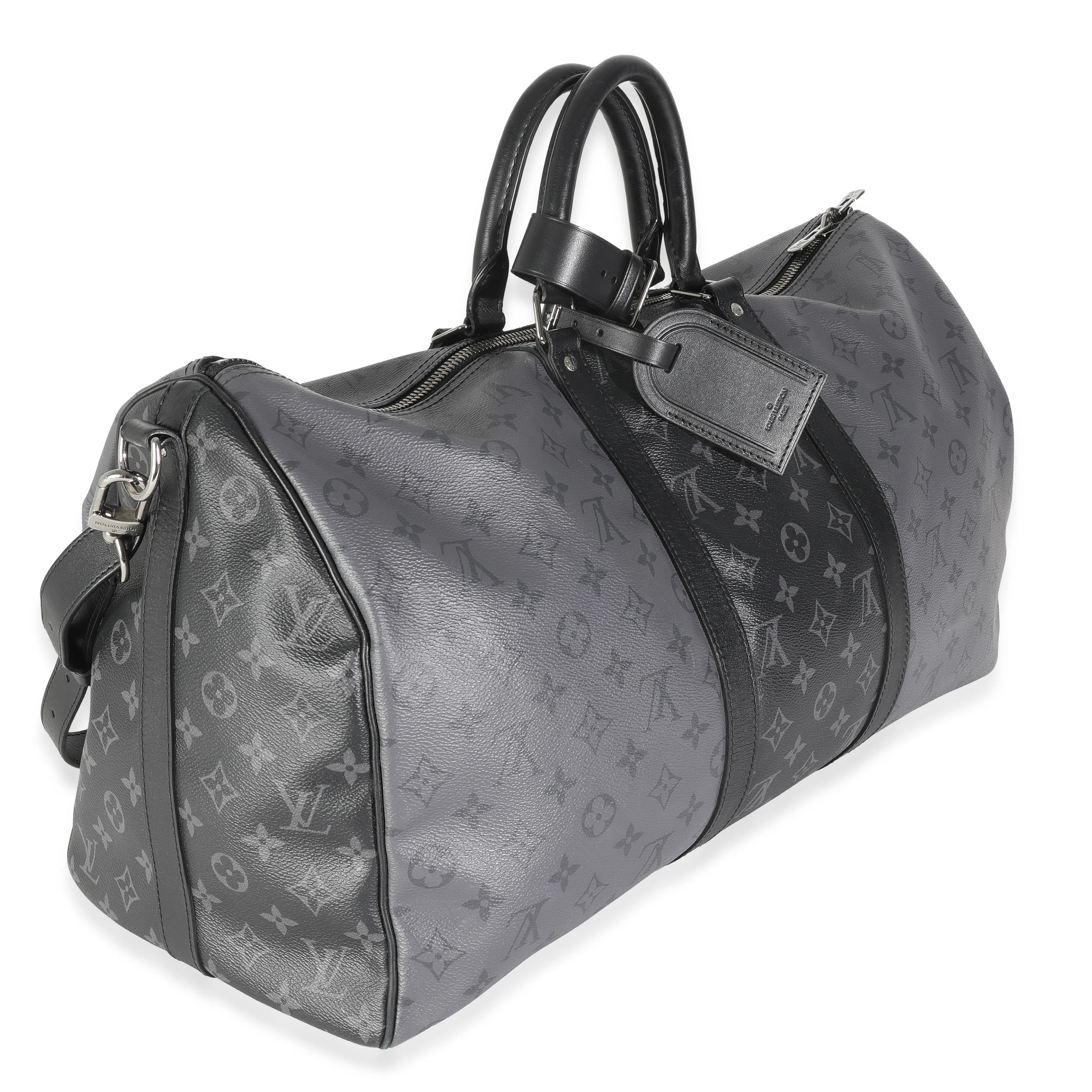 Reverse Monogram Eclipse Canvas Keepall Bandouliere 50 - Image 3