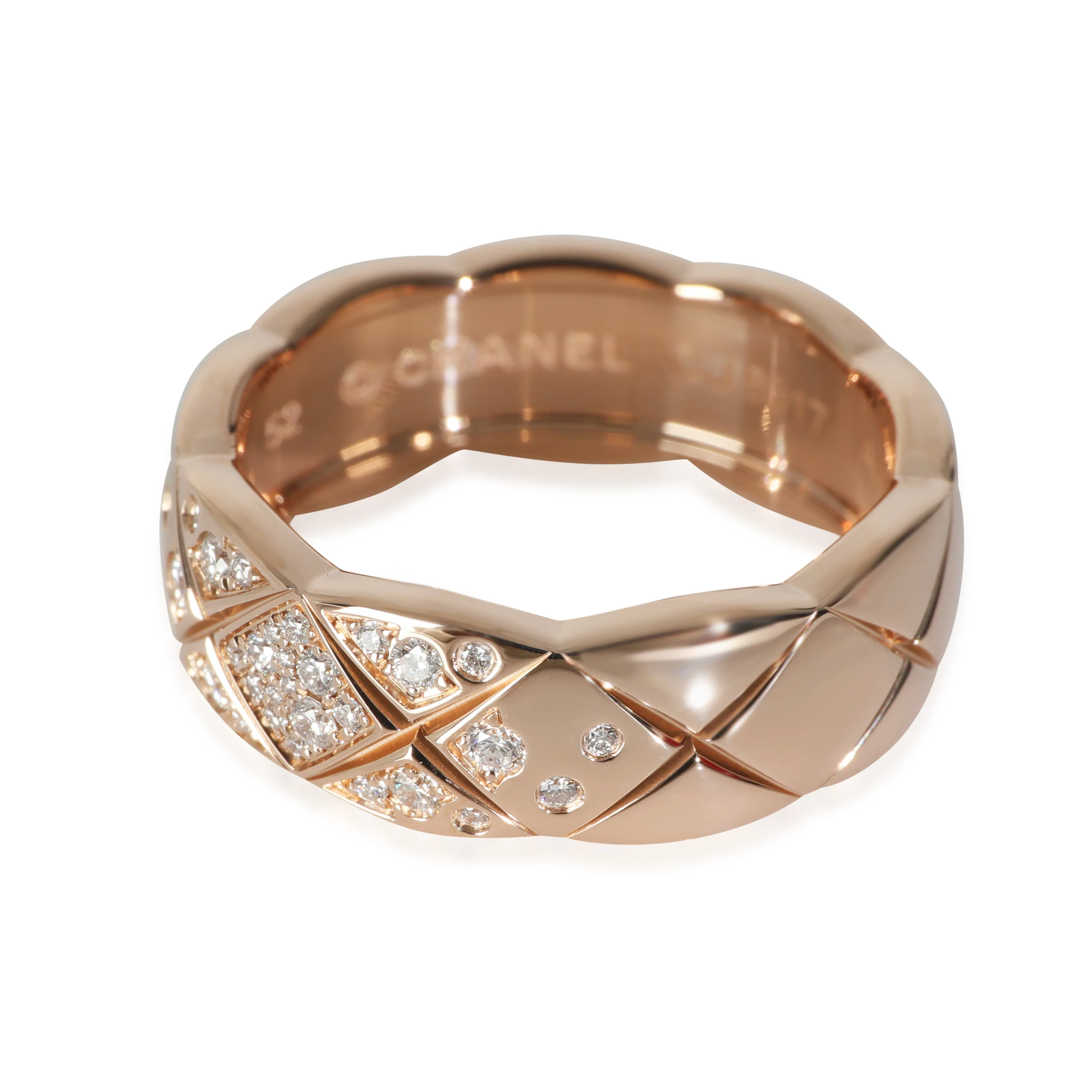 Coco Crush Diamond Ring in 18k Rose Gold - Image 2