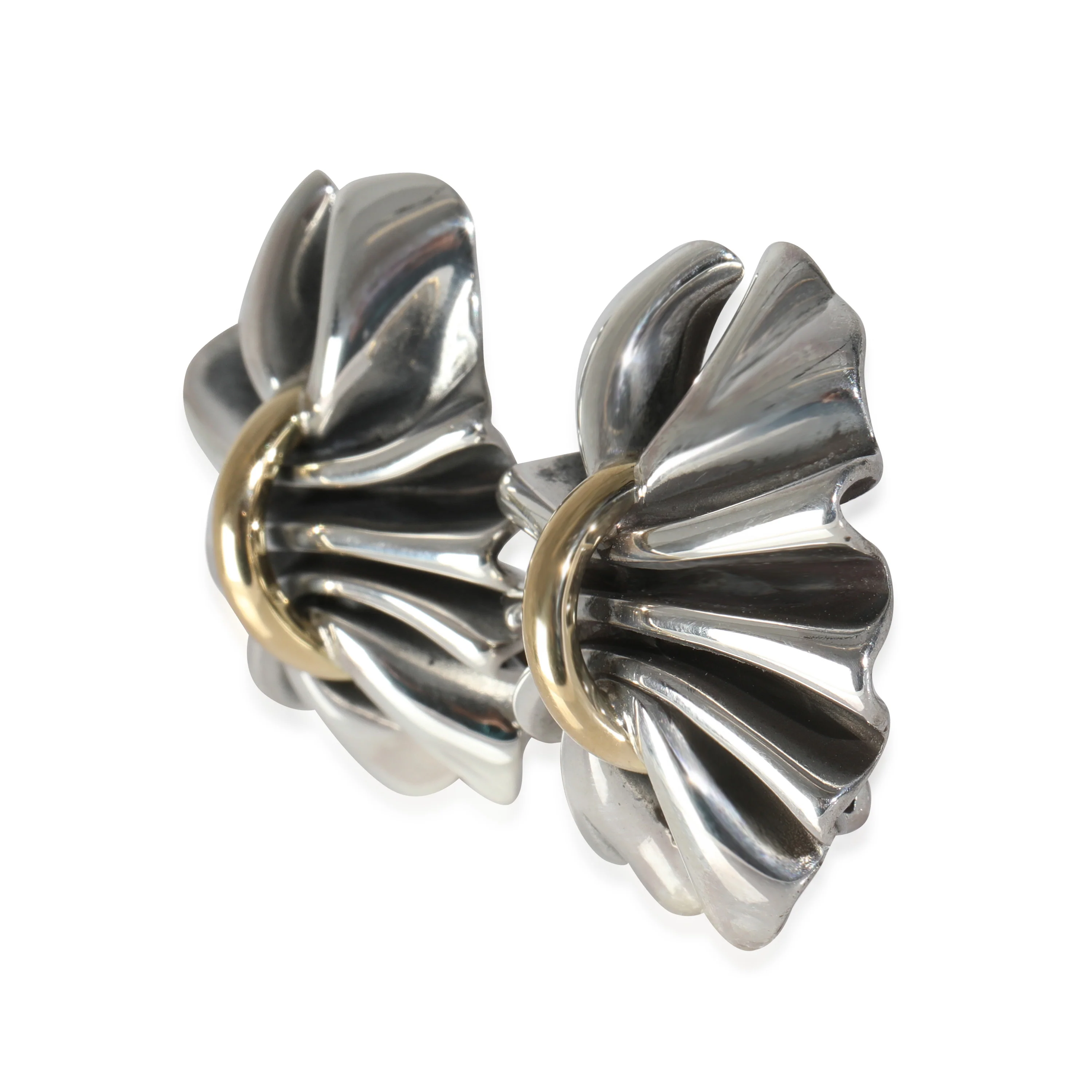 Earrings in 18k Yellow Gold/Sterling Silver - Image 2