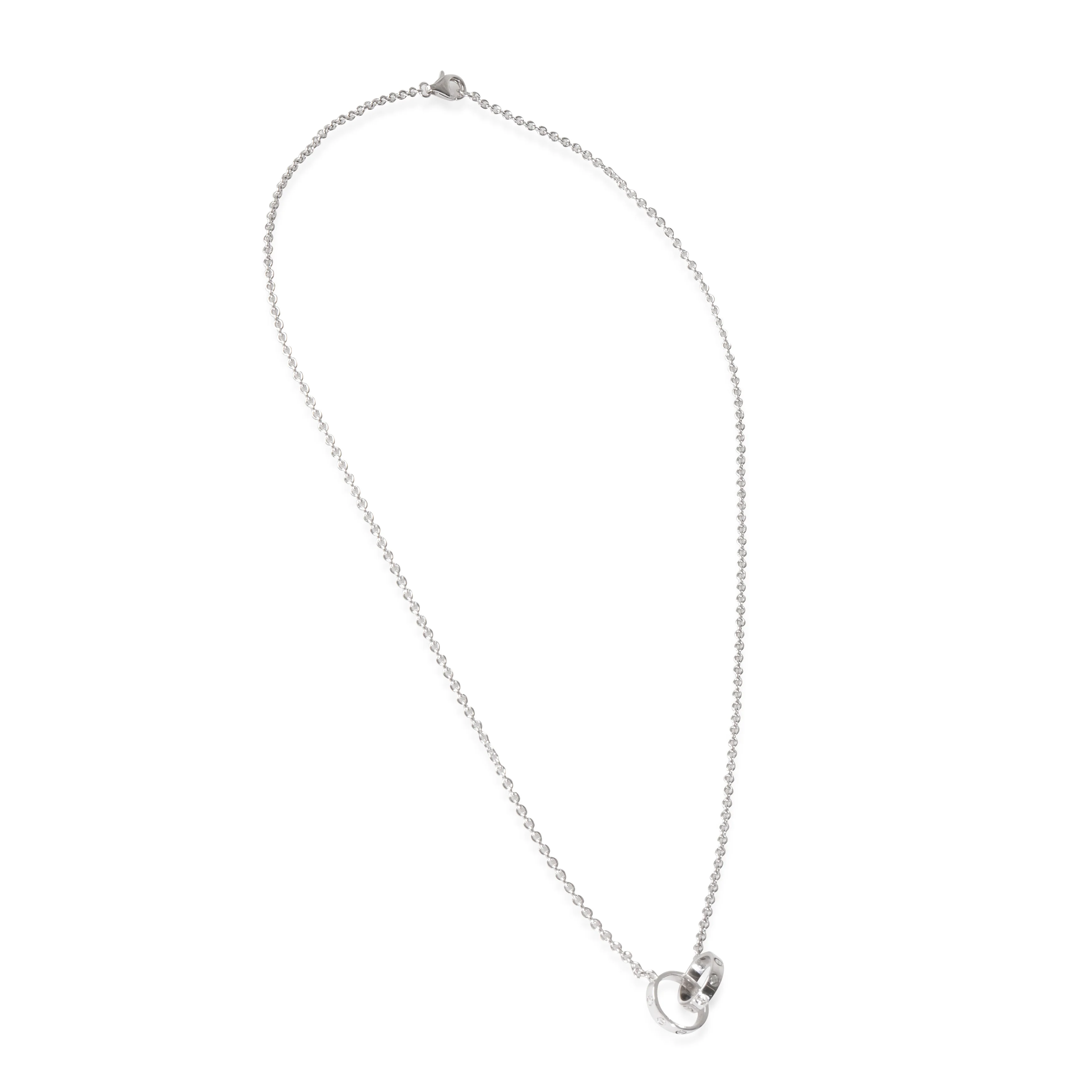 White Gold  Love Necklace - Image 2