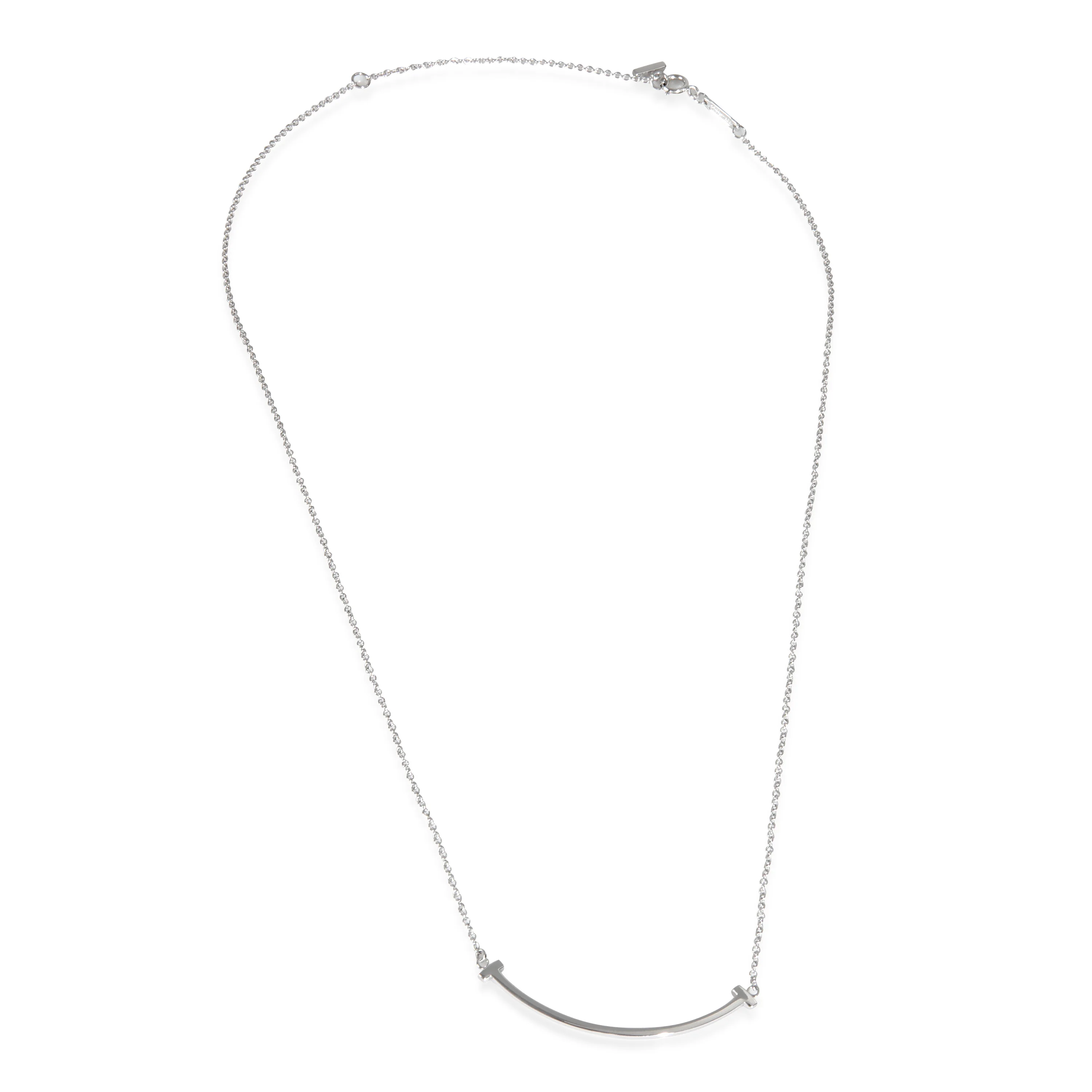 White Gold  Small Model Tiffany T Necklace - Image 2