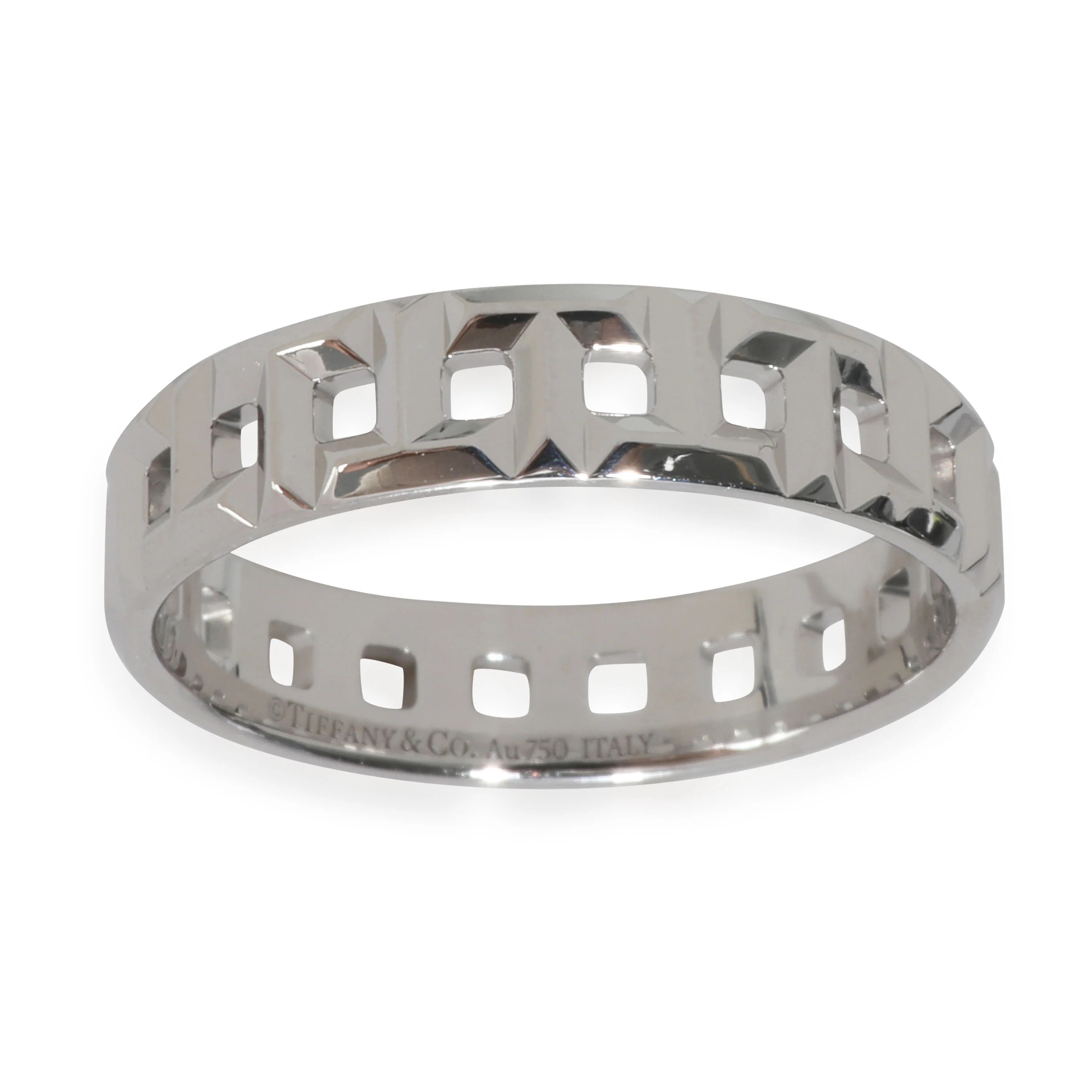 White Gold  Tiffany T True Wide Ring - Image 5