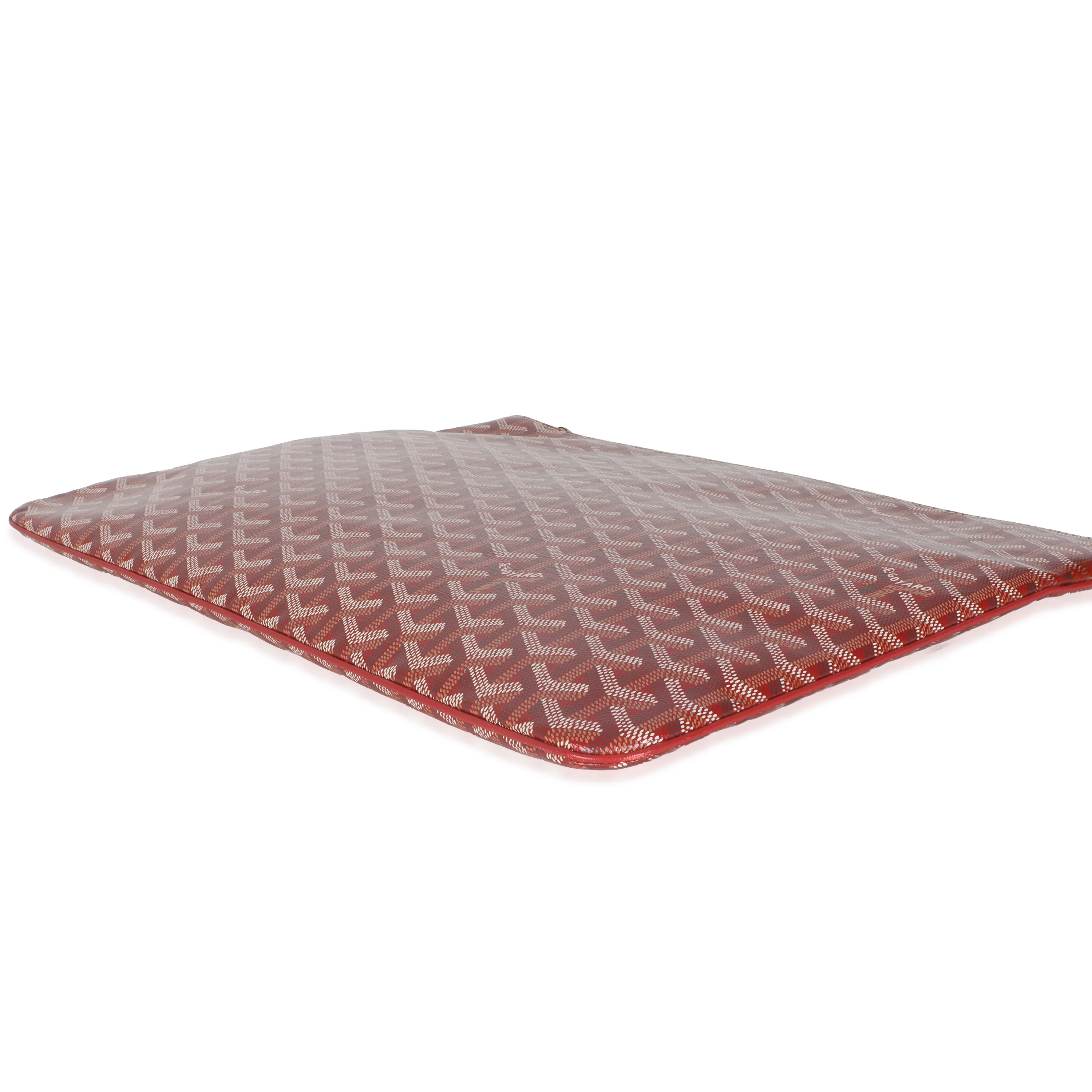 Red Goyardine Canvas Senat Pouch GM - Image 7