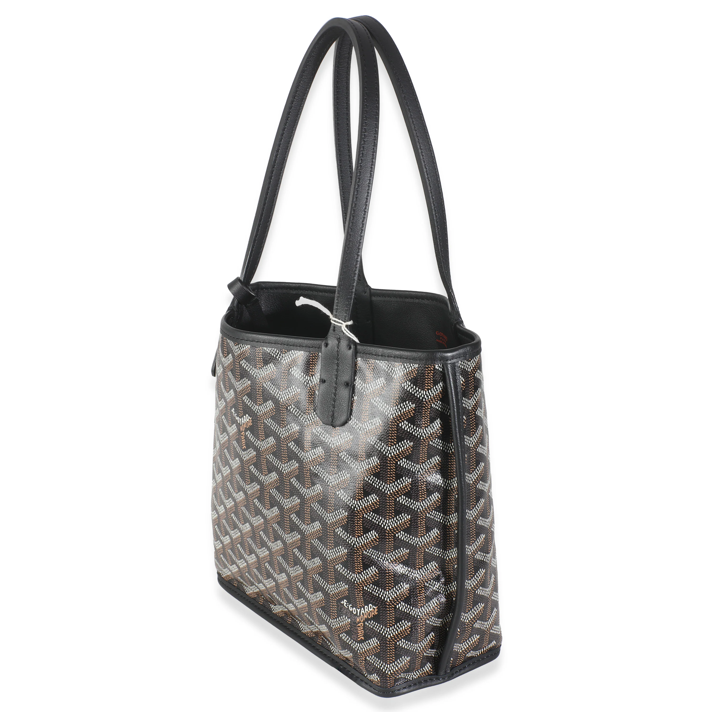Black Goyardine Canvas Mini Anjou - Image 2