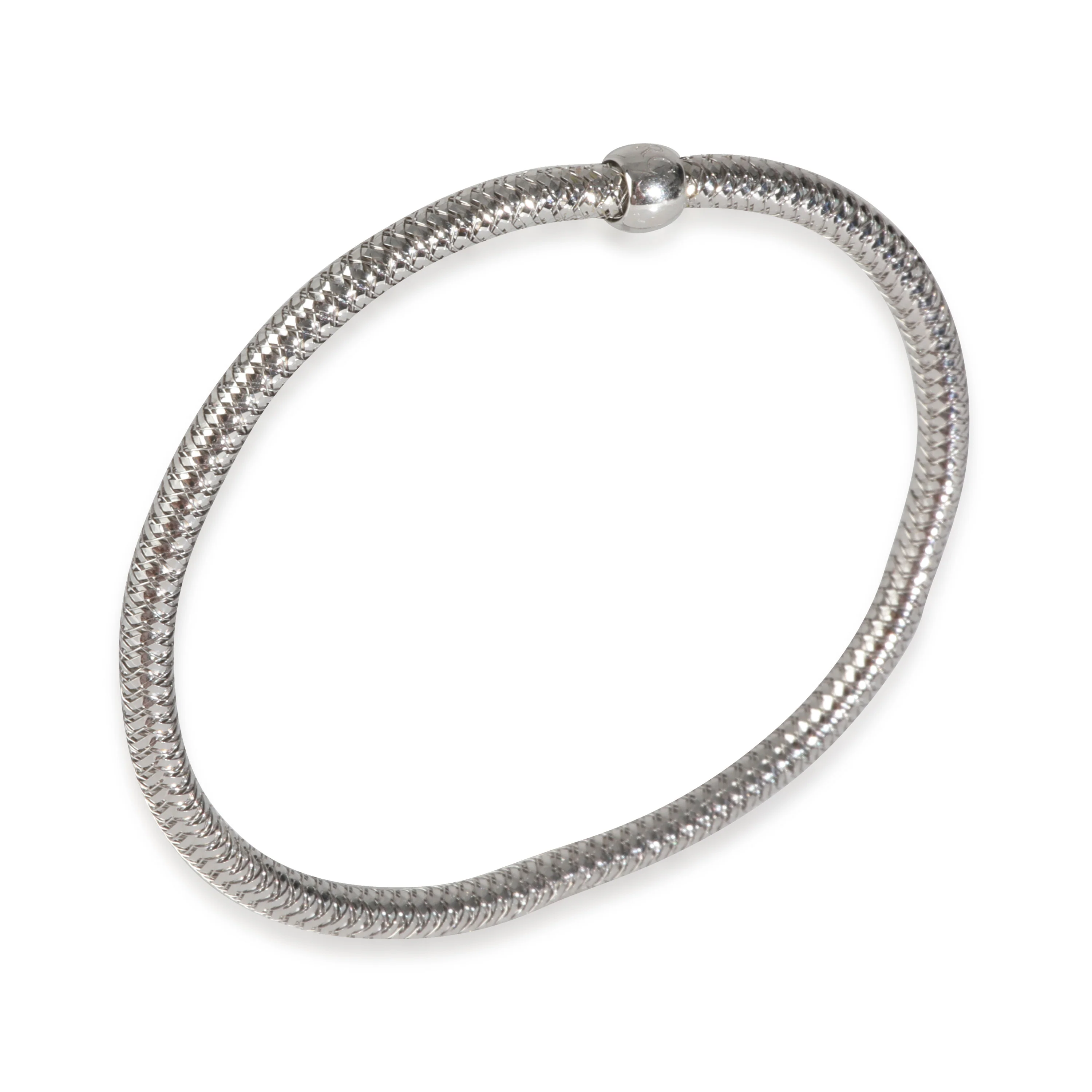 White Gold  3.5mm Primavera Flexible Bracelet - Image 3