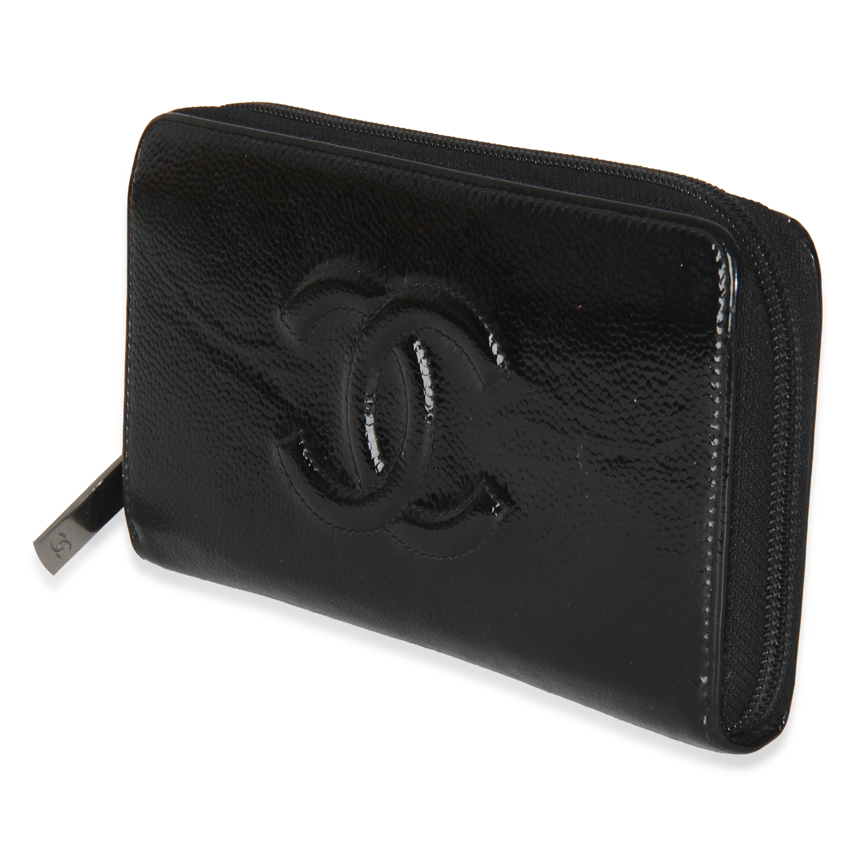 Black Patent Coco Mark Long Wallet - Image 2