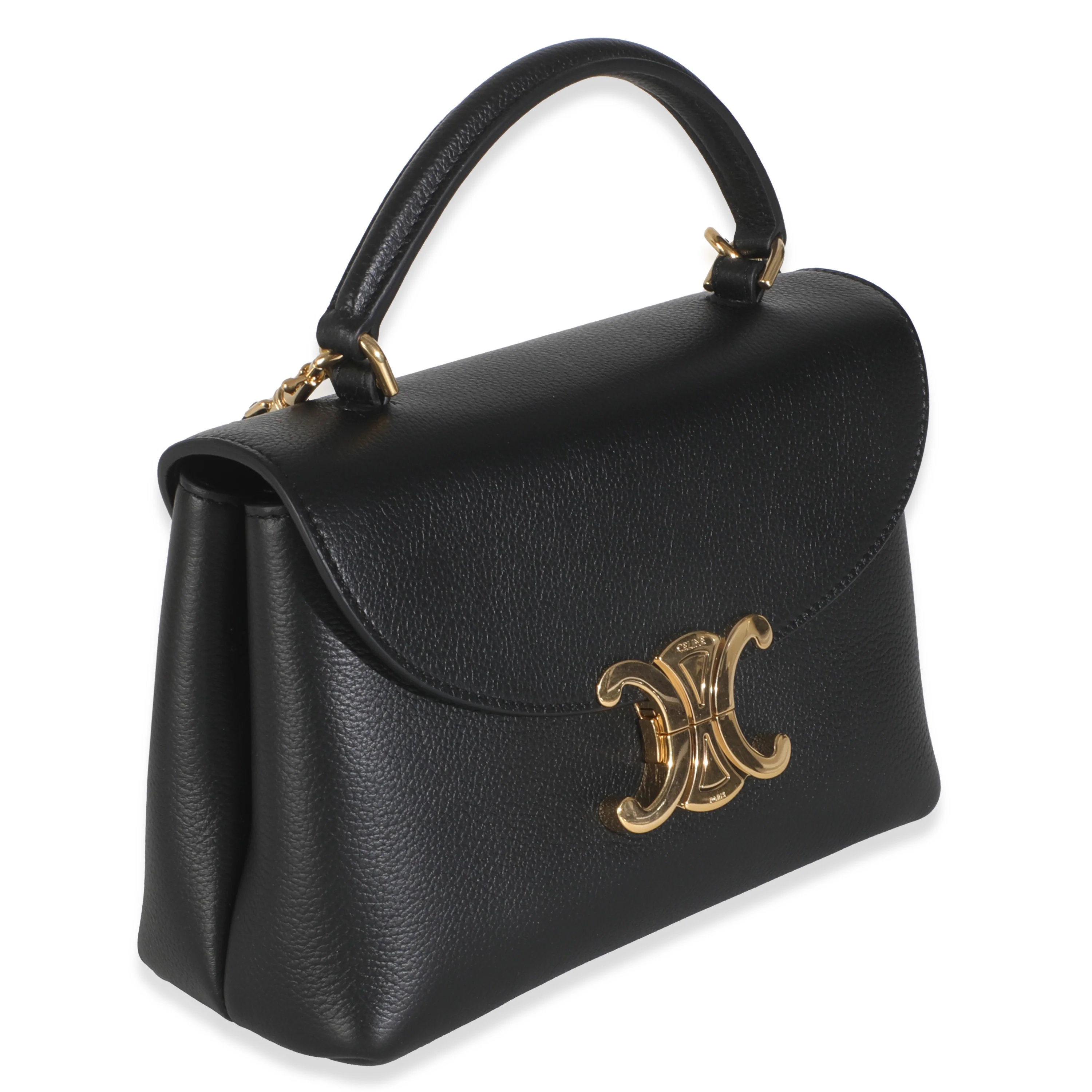 Black Supple Calfskin Teen Nino Top Handle Bag - Image 3