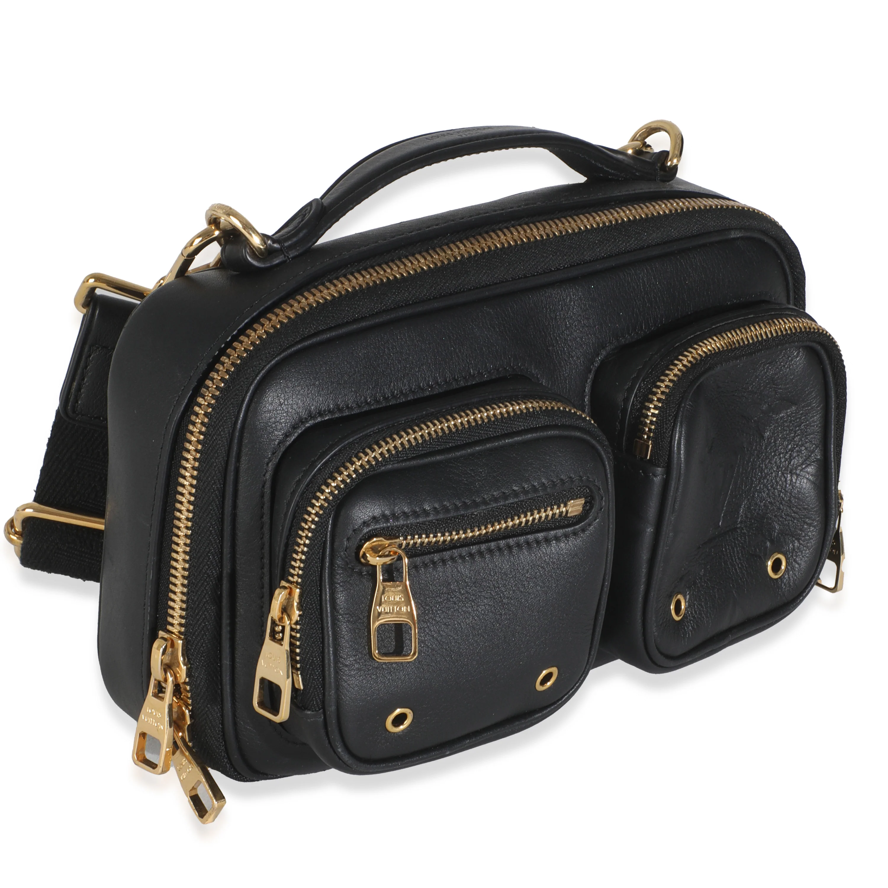 Black Monogram Embossed Calfskin Utility Crossbody - Image 3