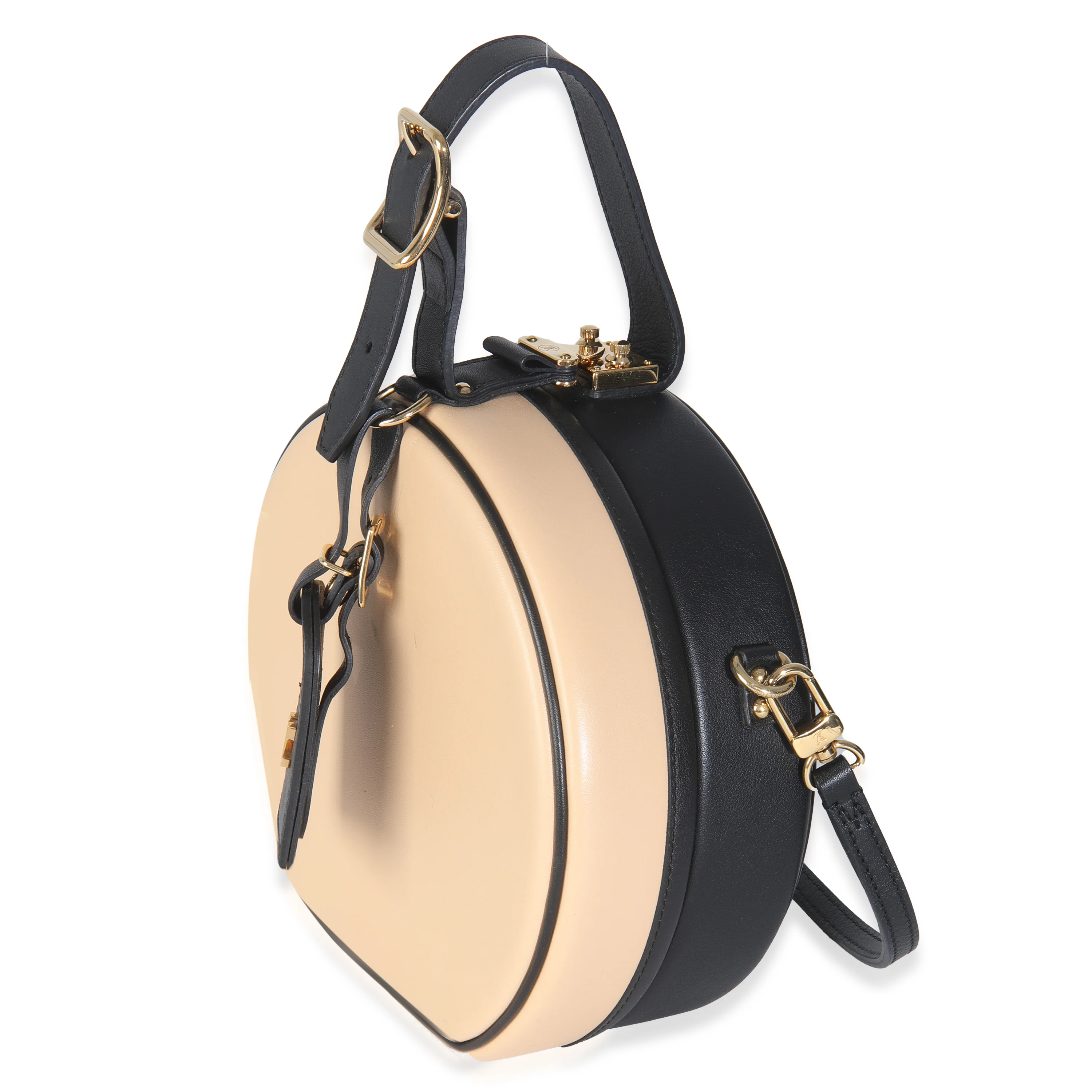 Black Beige Calfskin Petite Boite Chapeau - Image 2