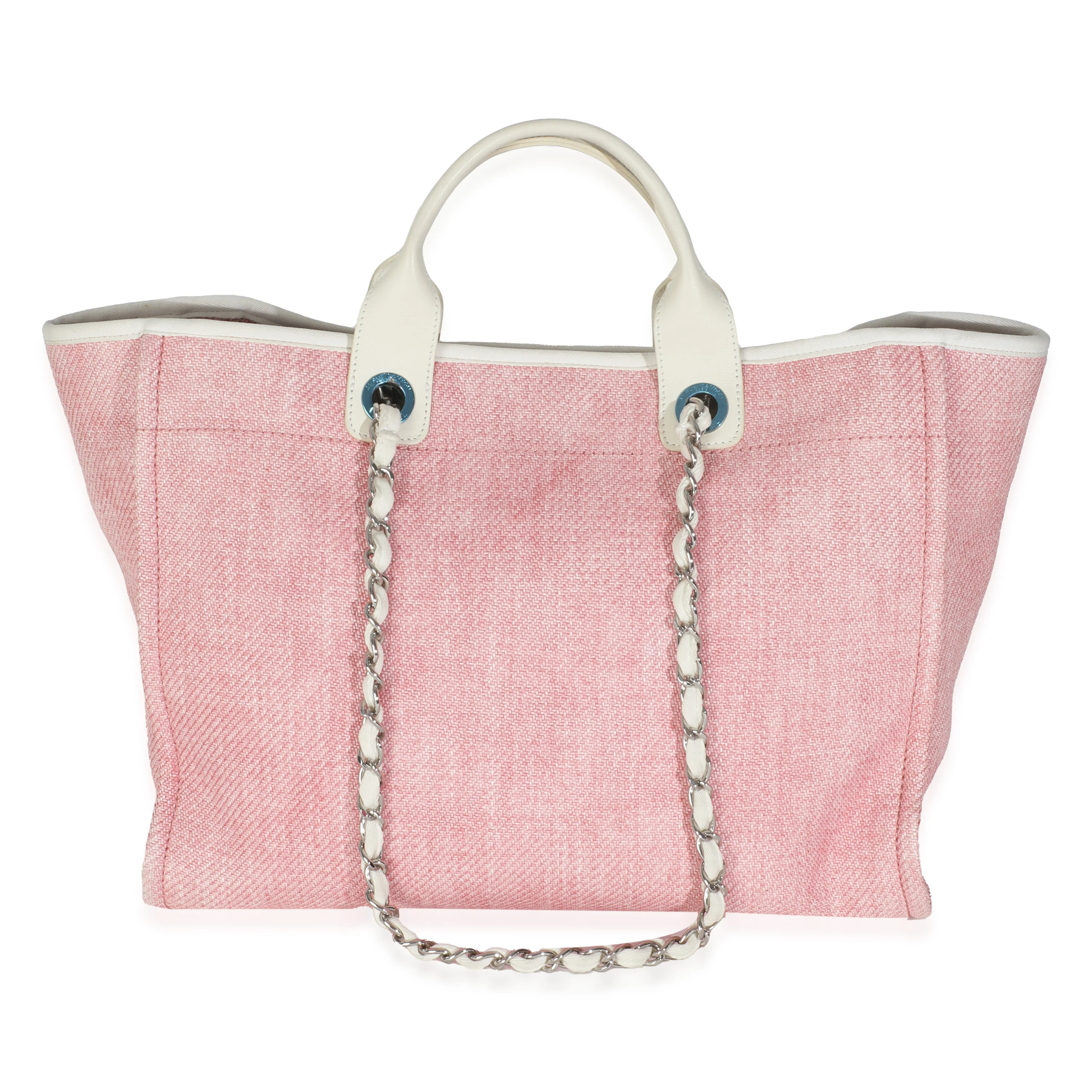 Pink Mixed Fibers Medium Deauville Tote - Image 4