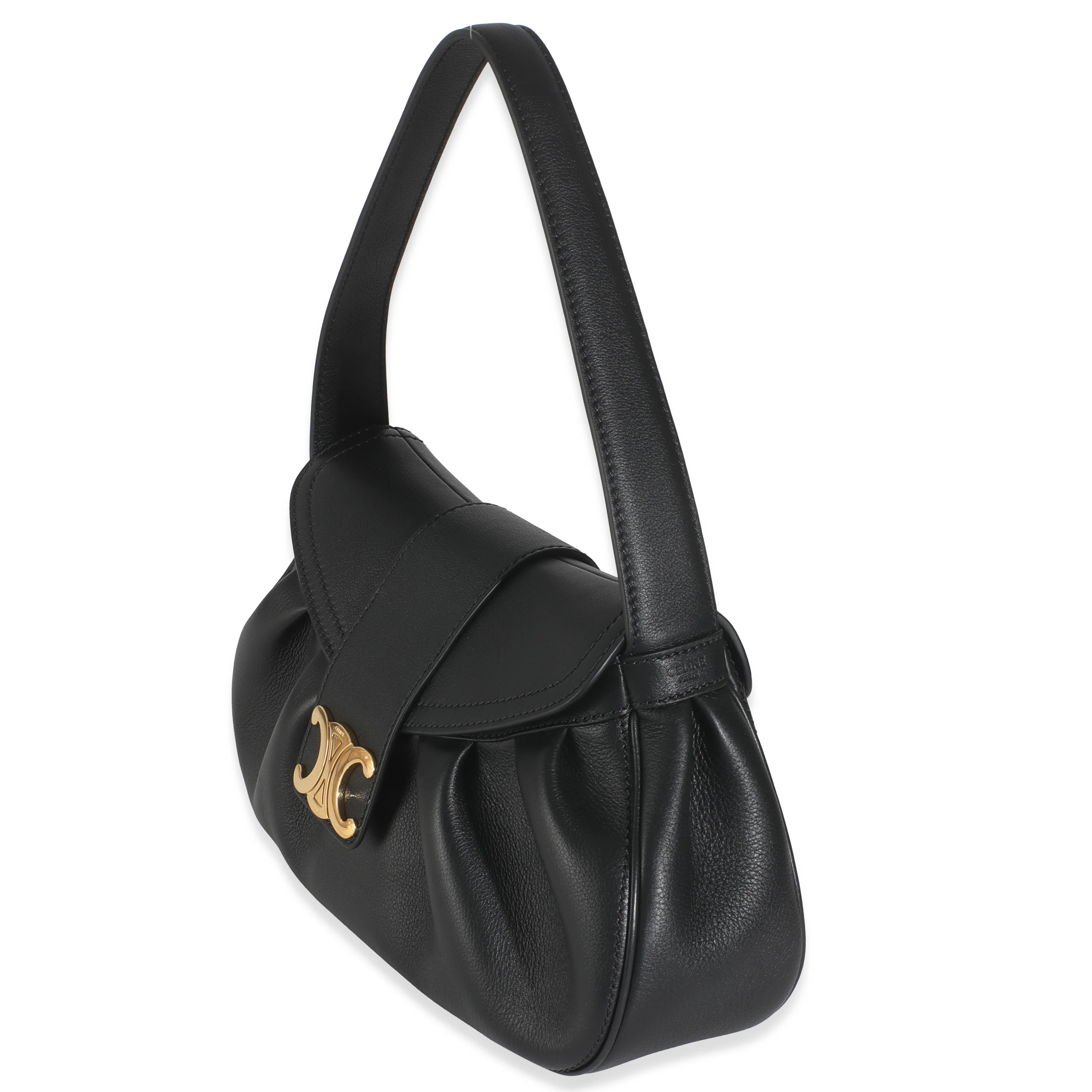 Black Supple Calfskin Medium Polly Bag - Image 3