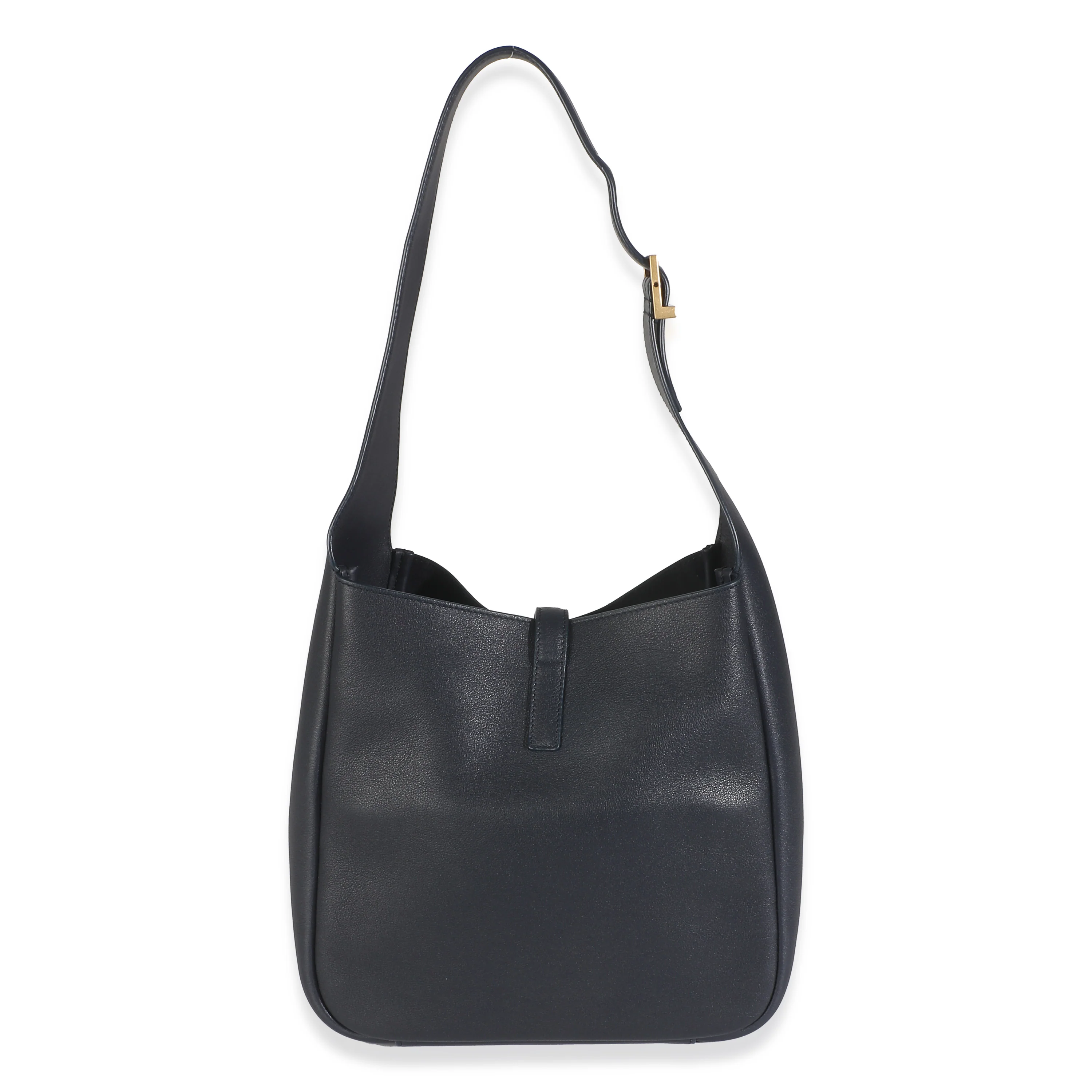 Navy Smooth Calfskin Small Le 5 a 7 Hobo - Image 4