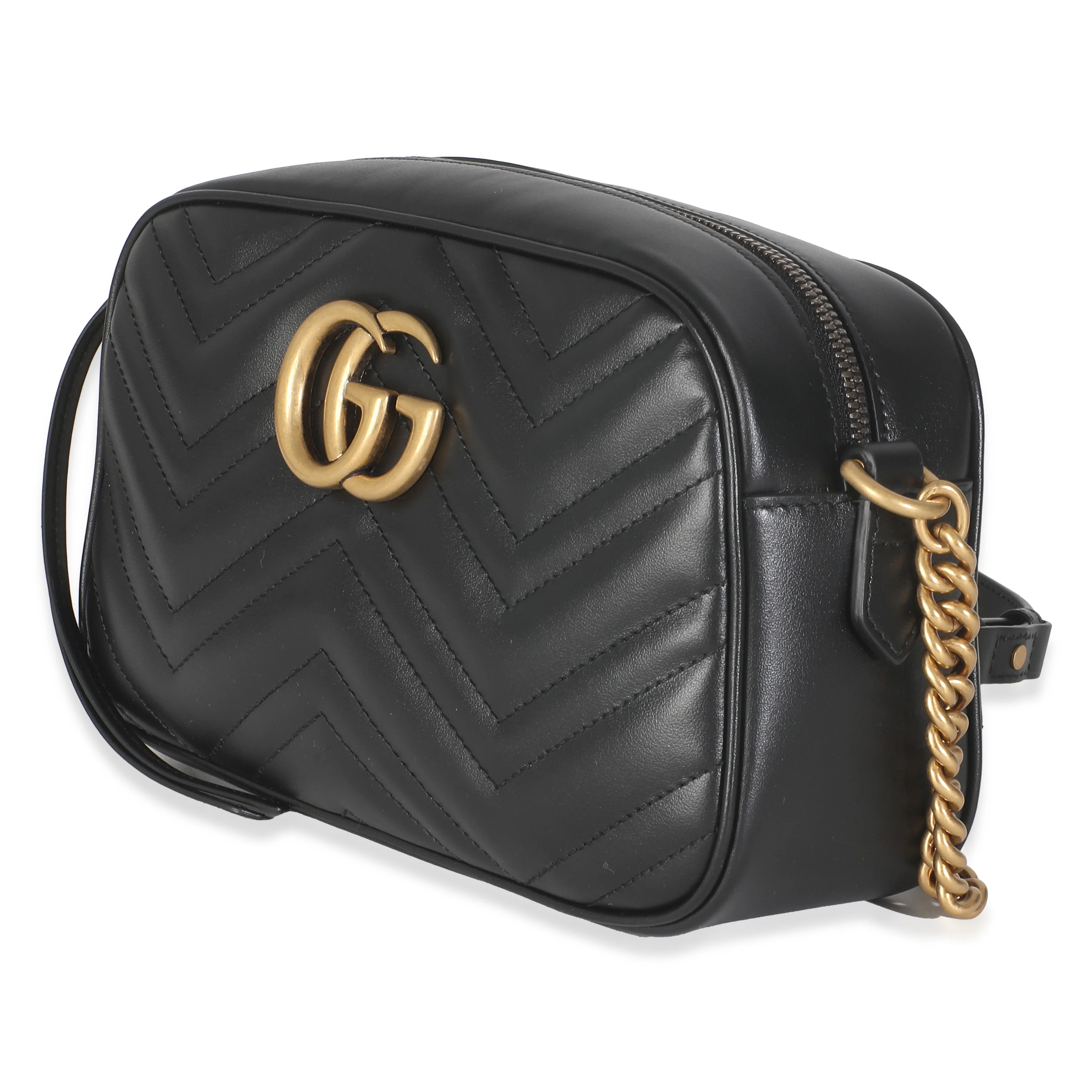 Black Matelasse Calfskin Small GG Marmont - Image 2