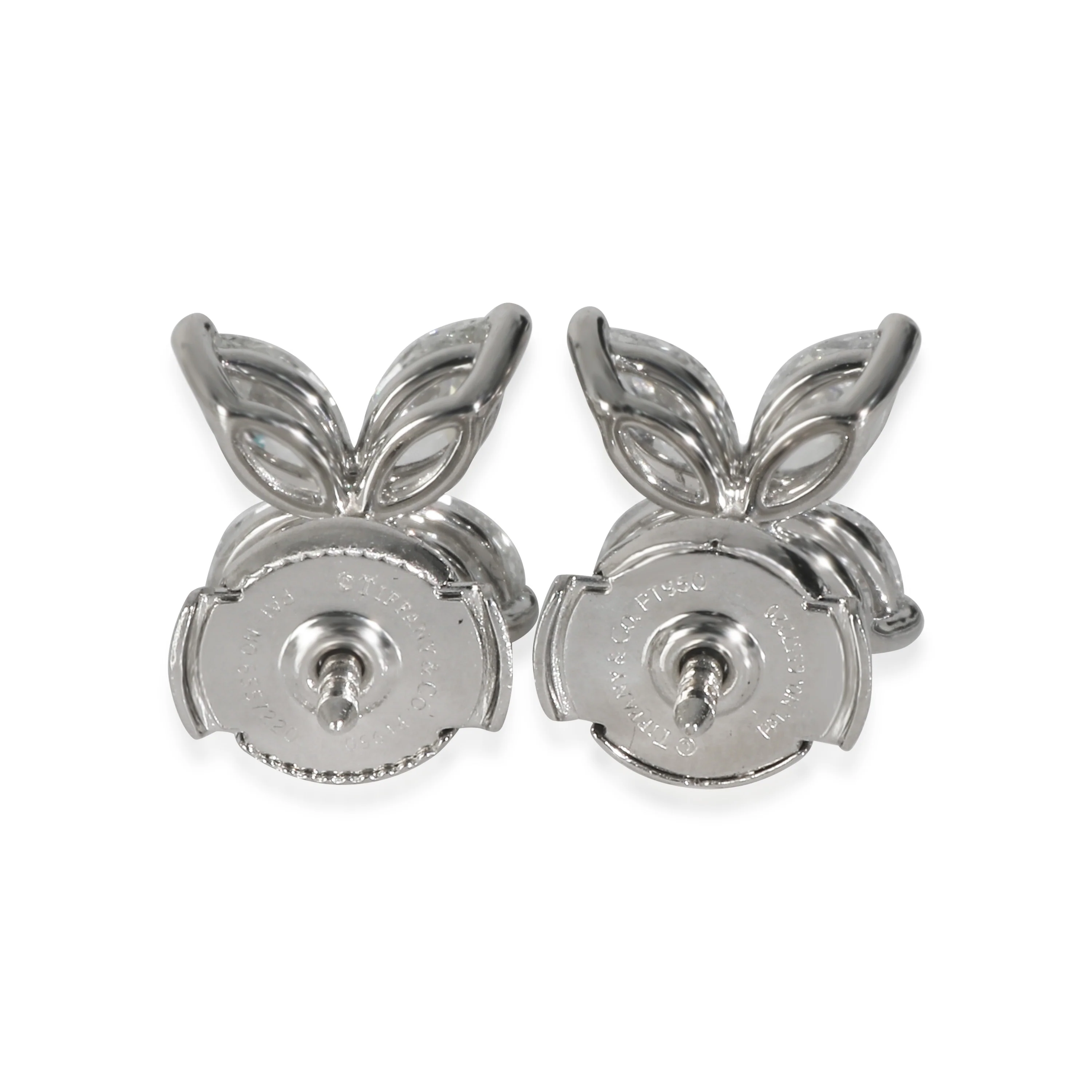 Platinum Diamond Large Model Victoria Earrings - Image 3
