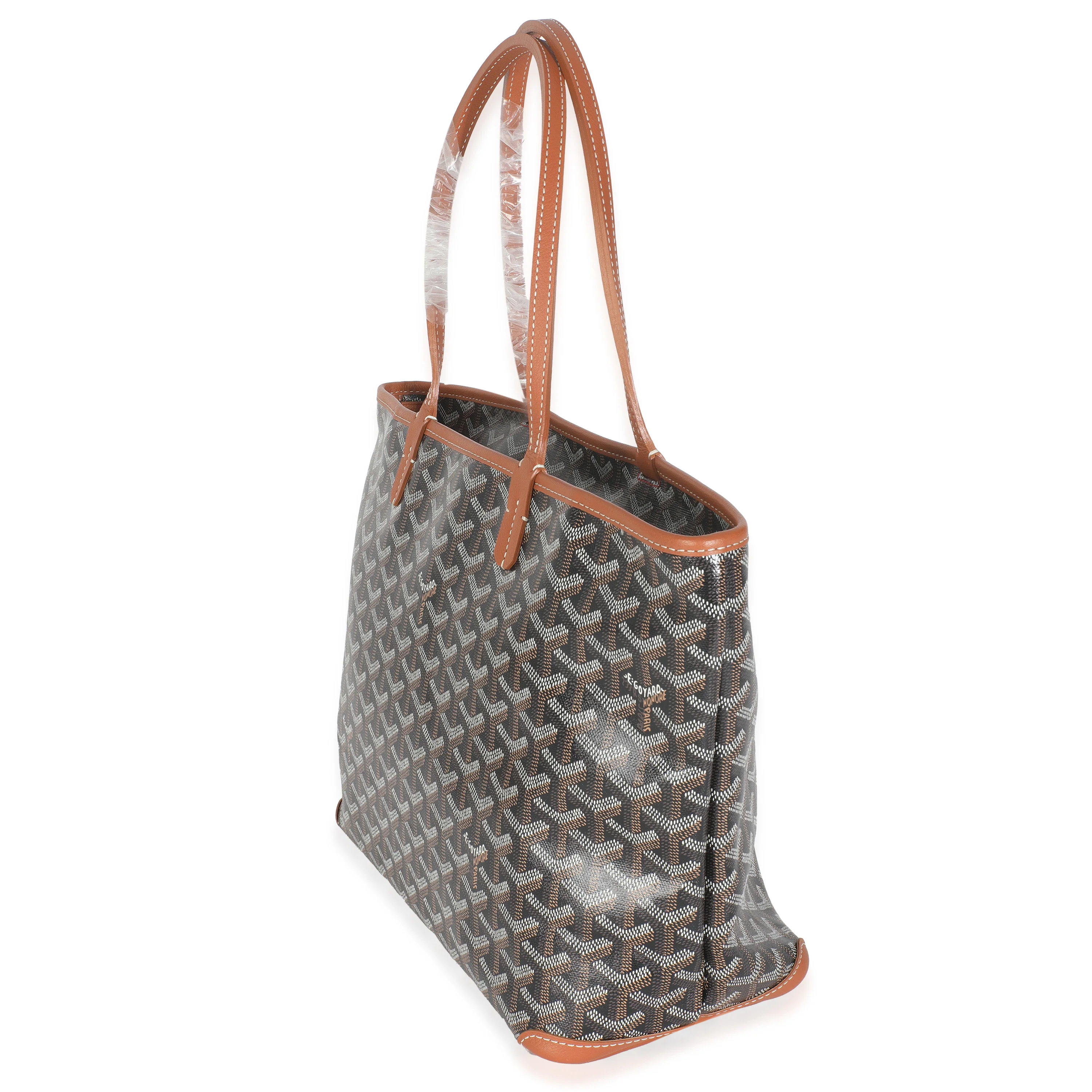 Gold Black Goyardine Canvas Artois PM - Image 2