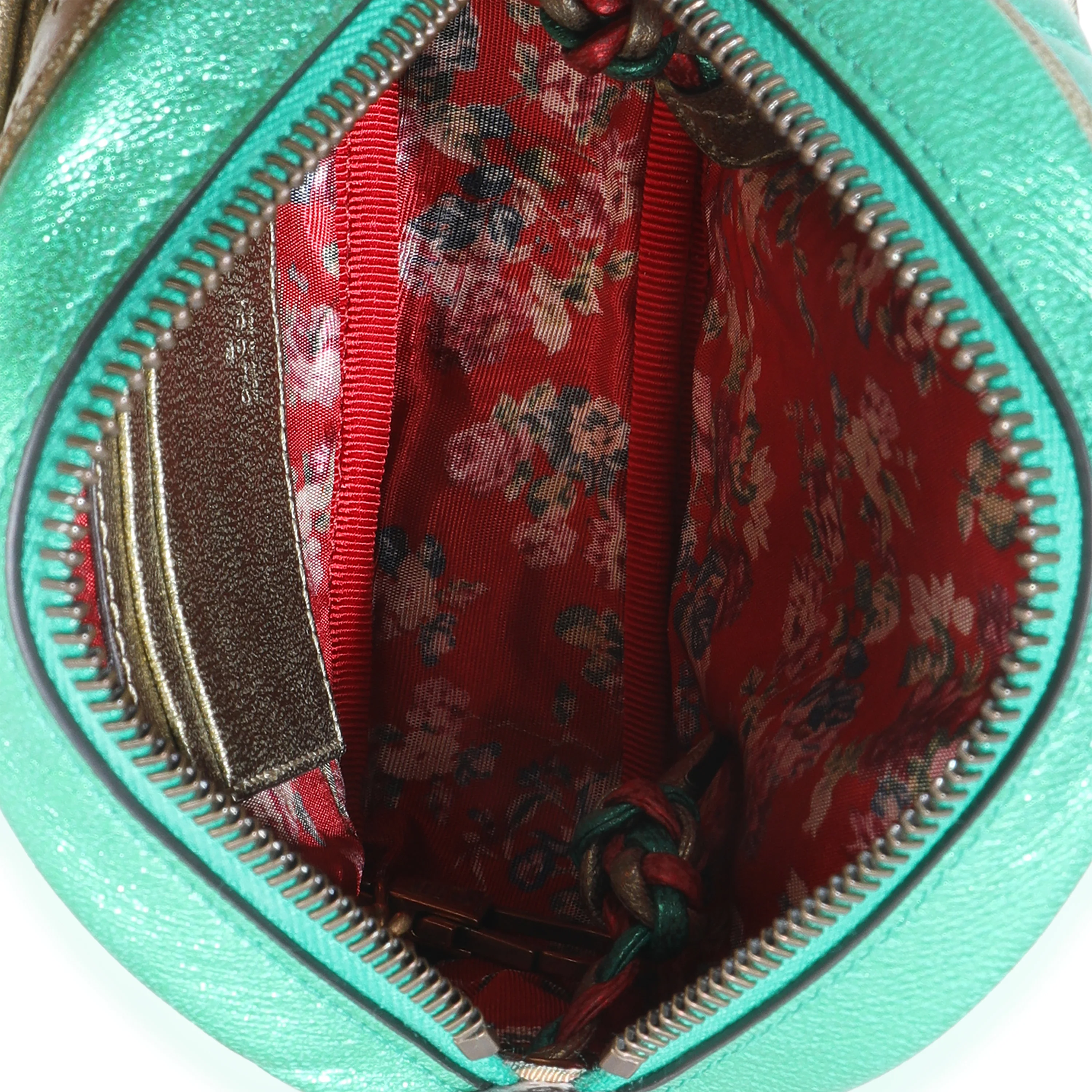 Multicolor Laminated Nappa Trapuntata Mini Zumi Dome Bag - Image 8
