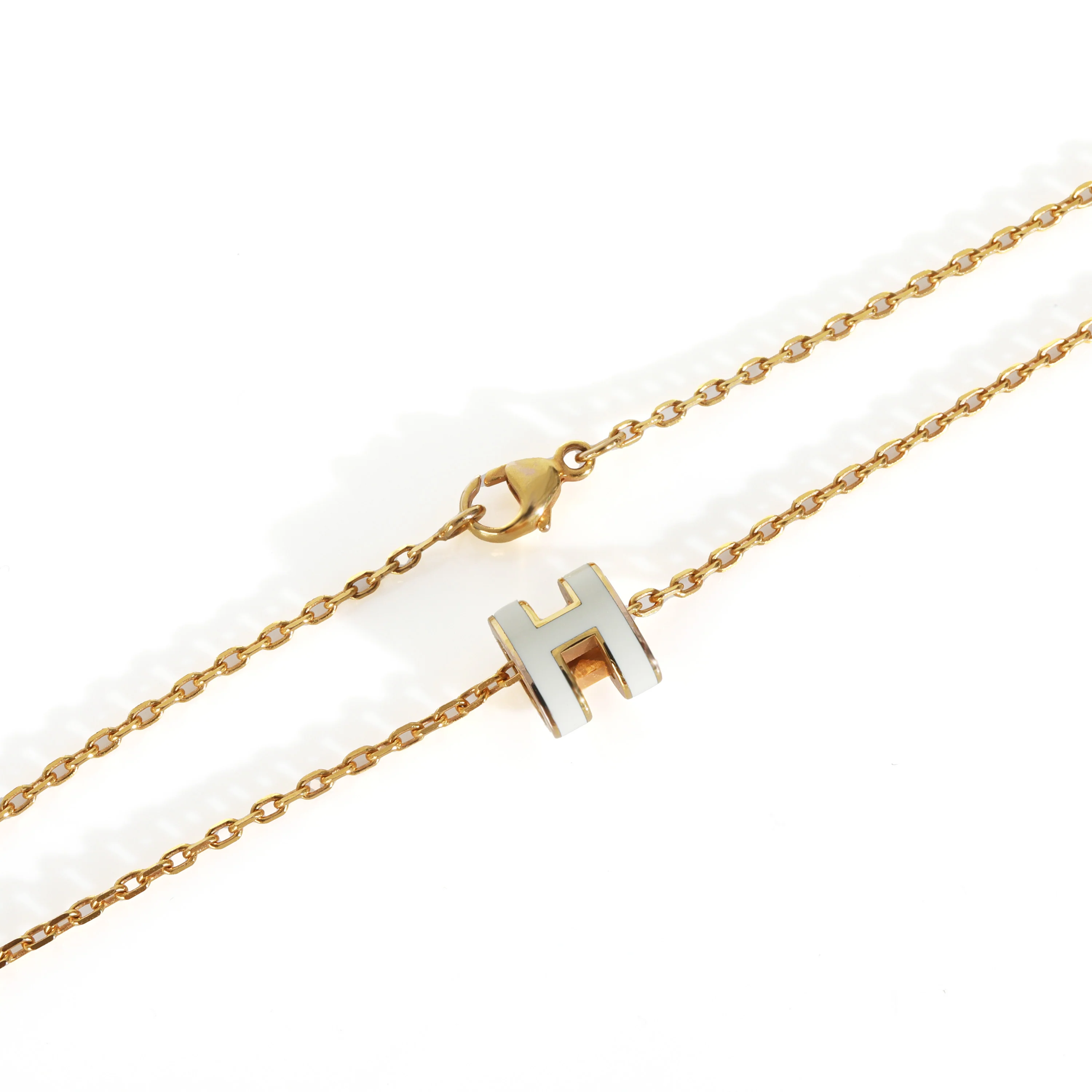 Gold-Plated Mini Pop H Pendant - Image 3