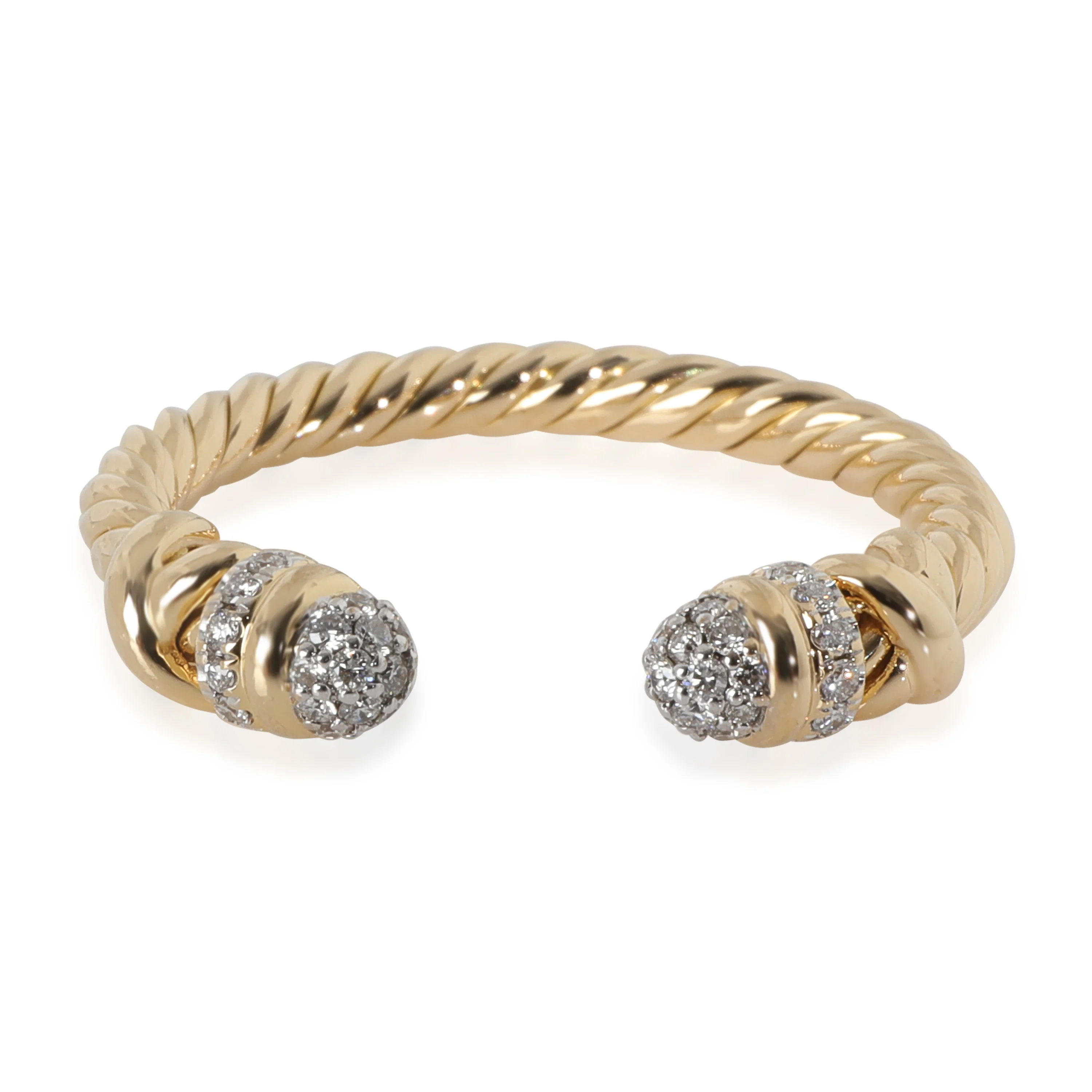 White Gold & Yellow Gold Diamond Petite Helena Ring