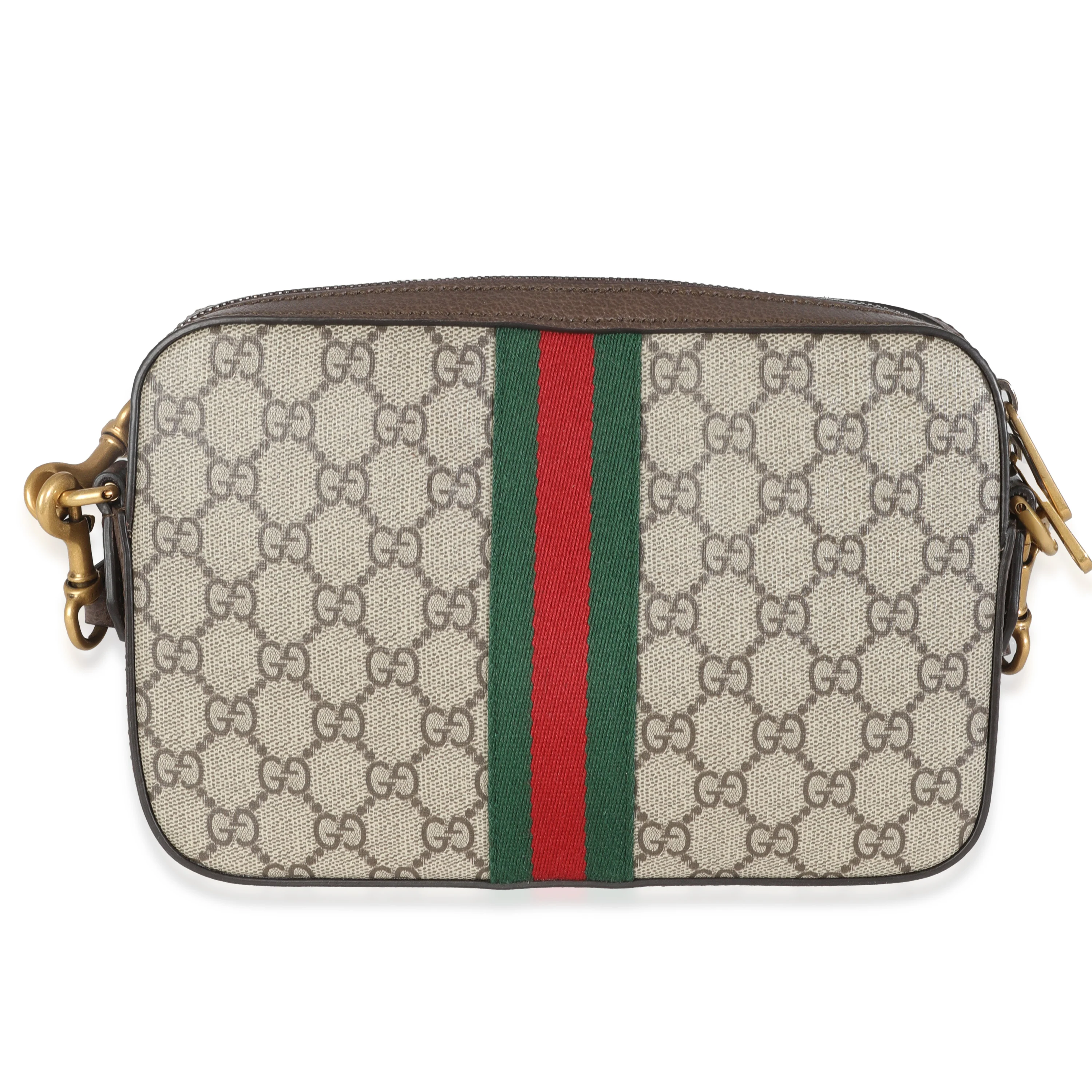 Beige GG Supreme Canvas Ophidia Crossbody - Image 8