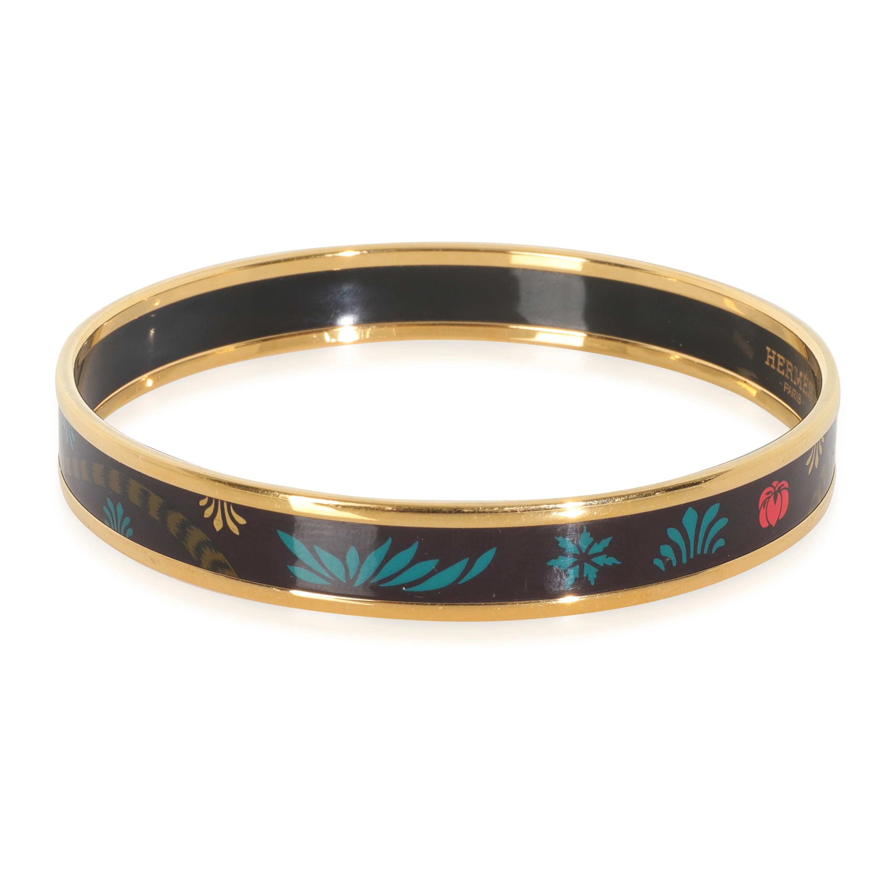 Gold-Plated Enamel Bracelet, 67MM - Image 3