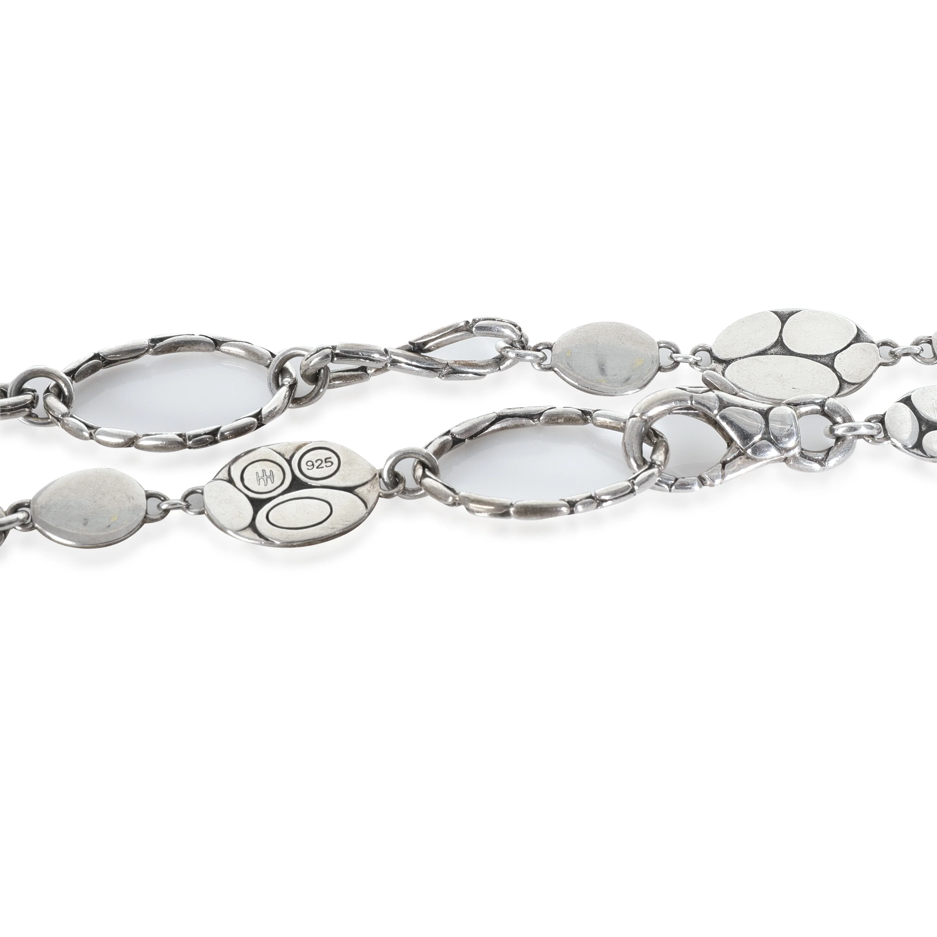 Sterling Silver  Kali Menari Pebble Station Necklace - Image 3