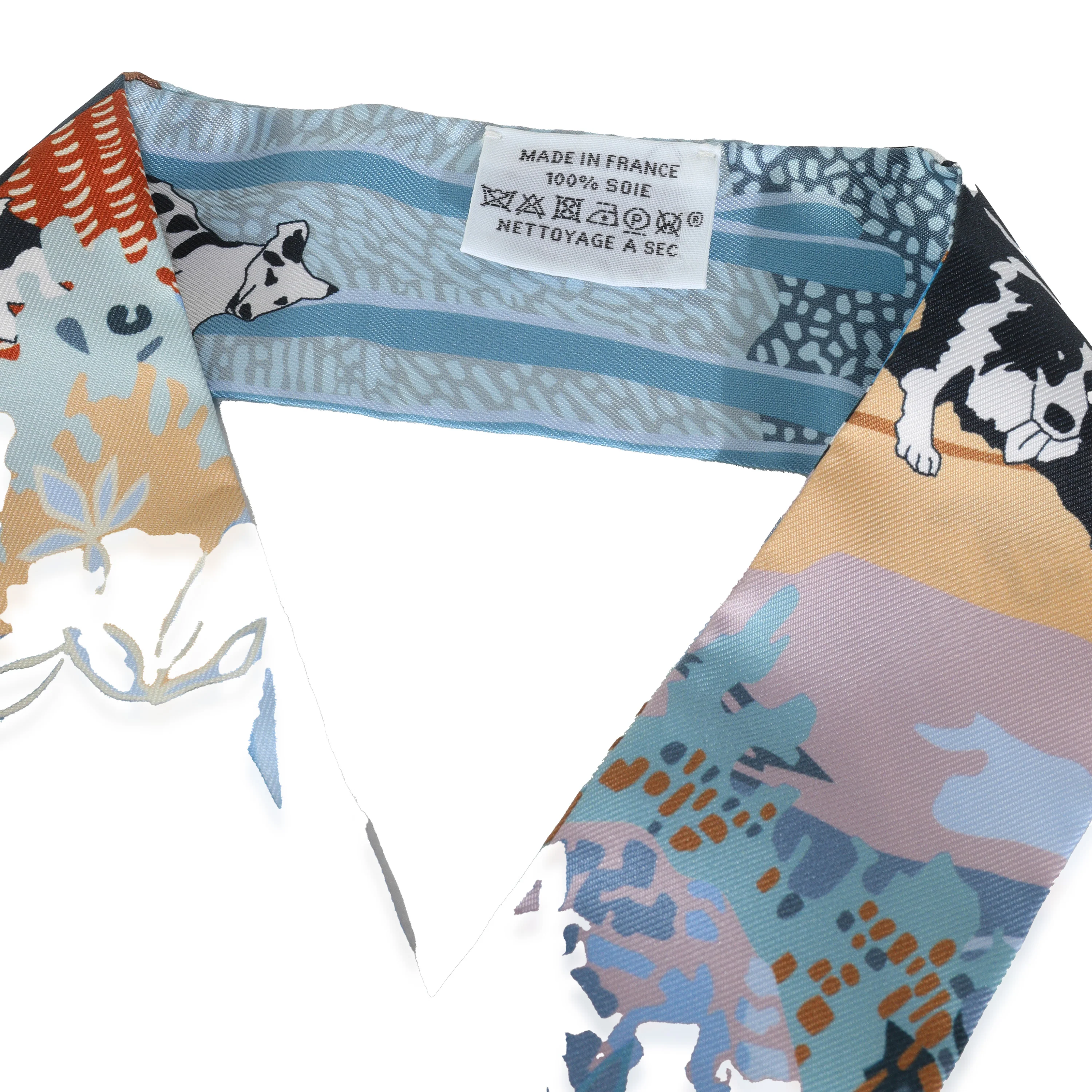 Silk Bleu Rose Brun En Liberte Twilly - Image 2