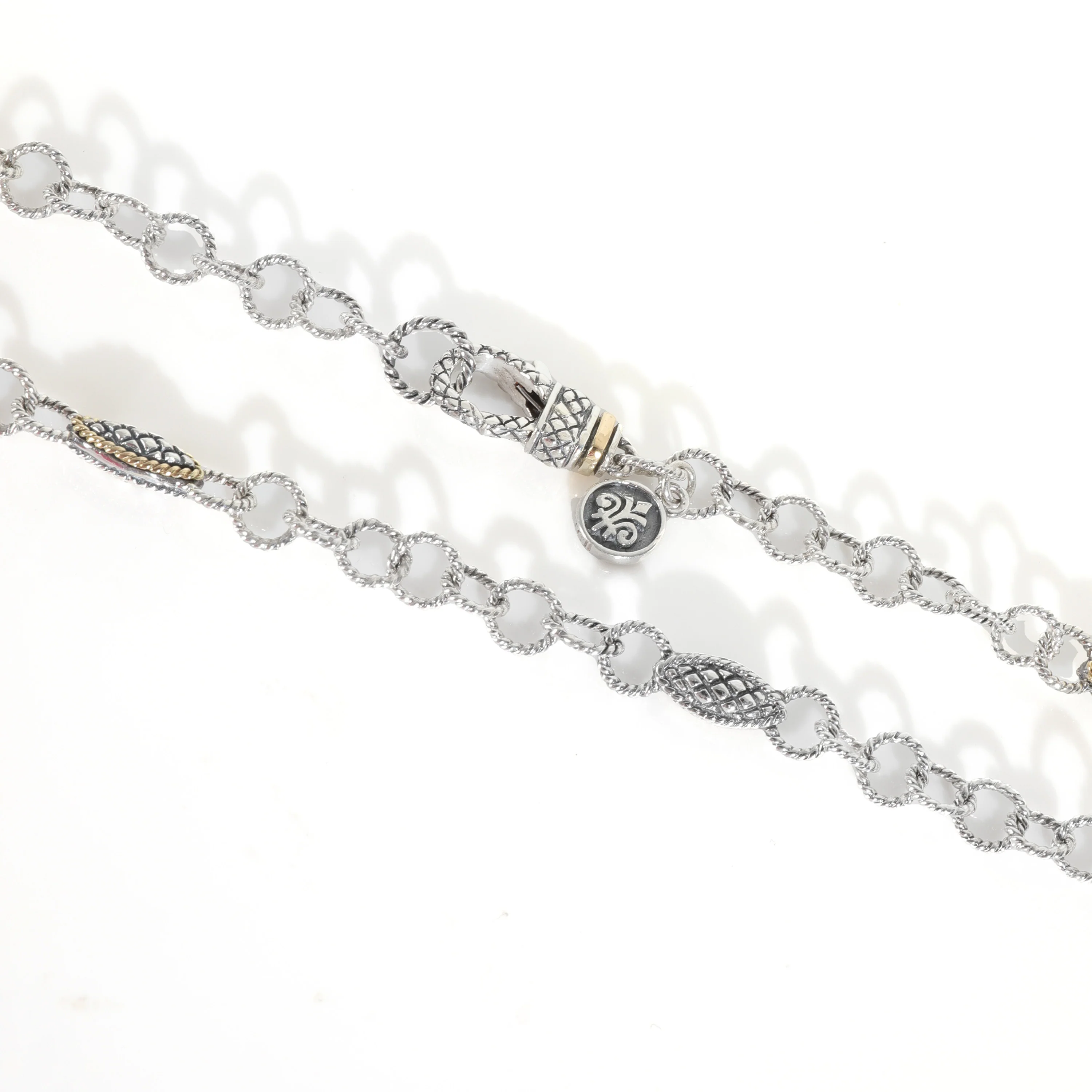 Yellow Gold & Sterling Silver Necklace - Image 3