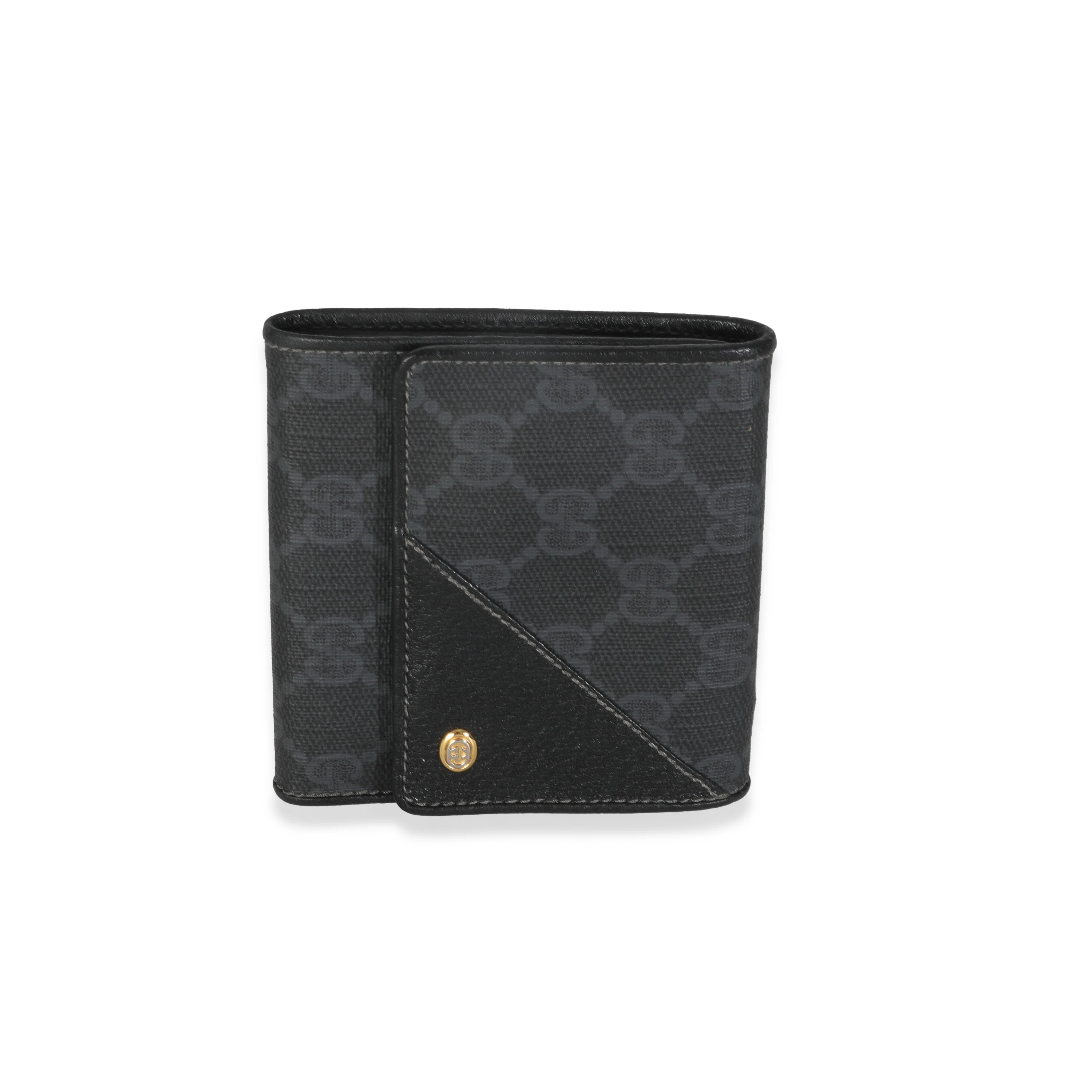 Vintage Black GG Canvas Bi Fold Wallet - Image 2