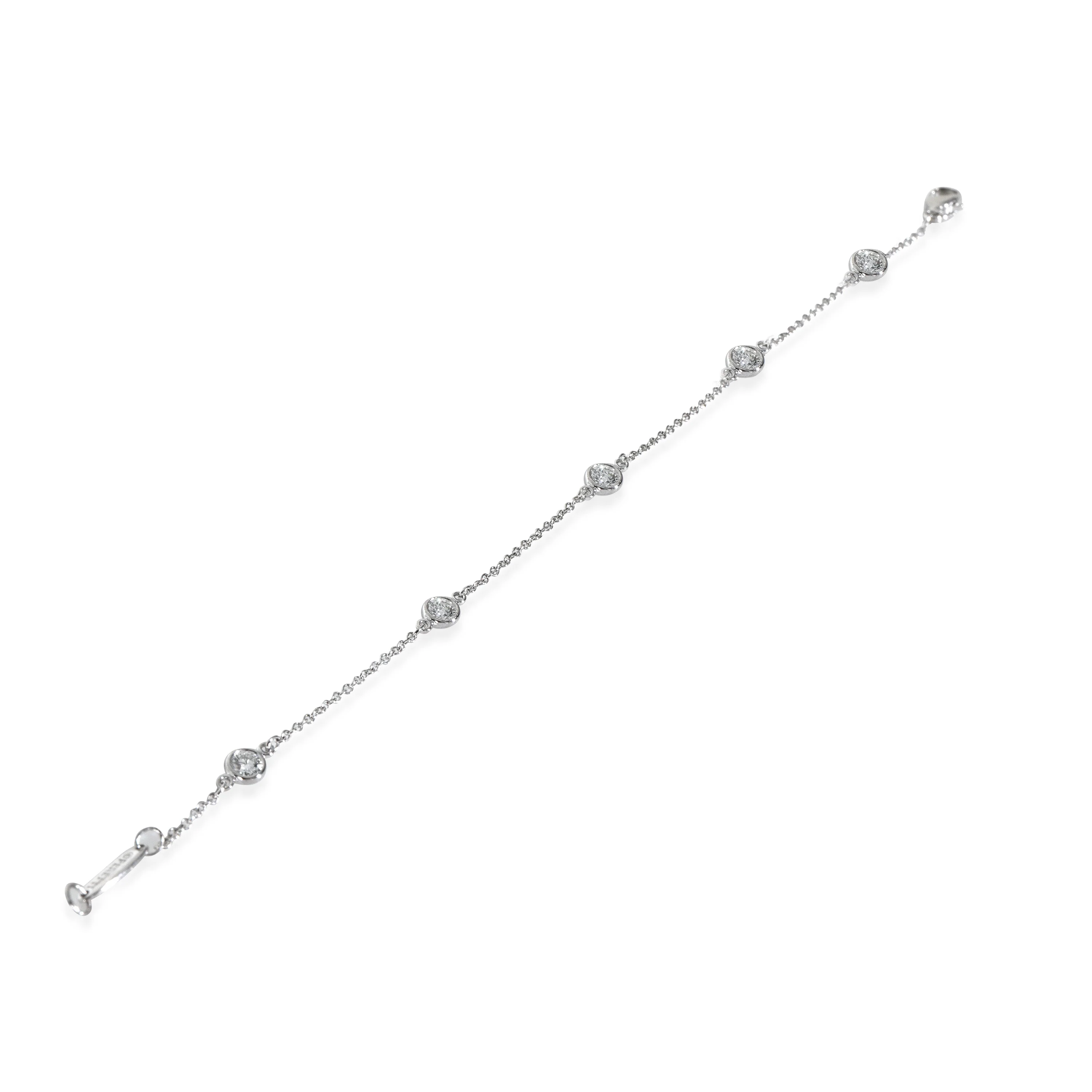 Platinum Diamond Elsa Peretti Diamond By The Yard Bracelet - Image 2