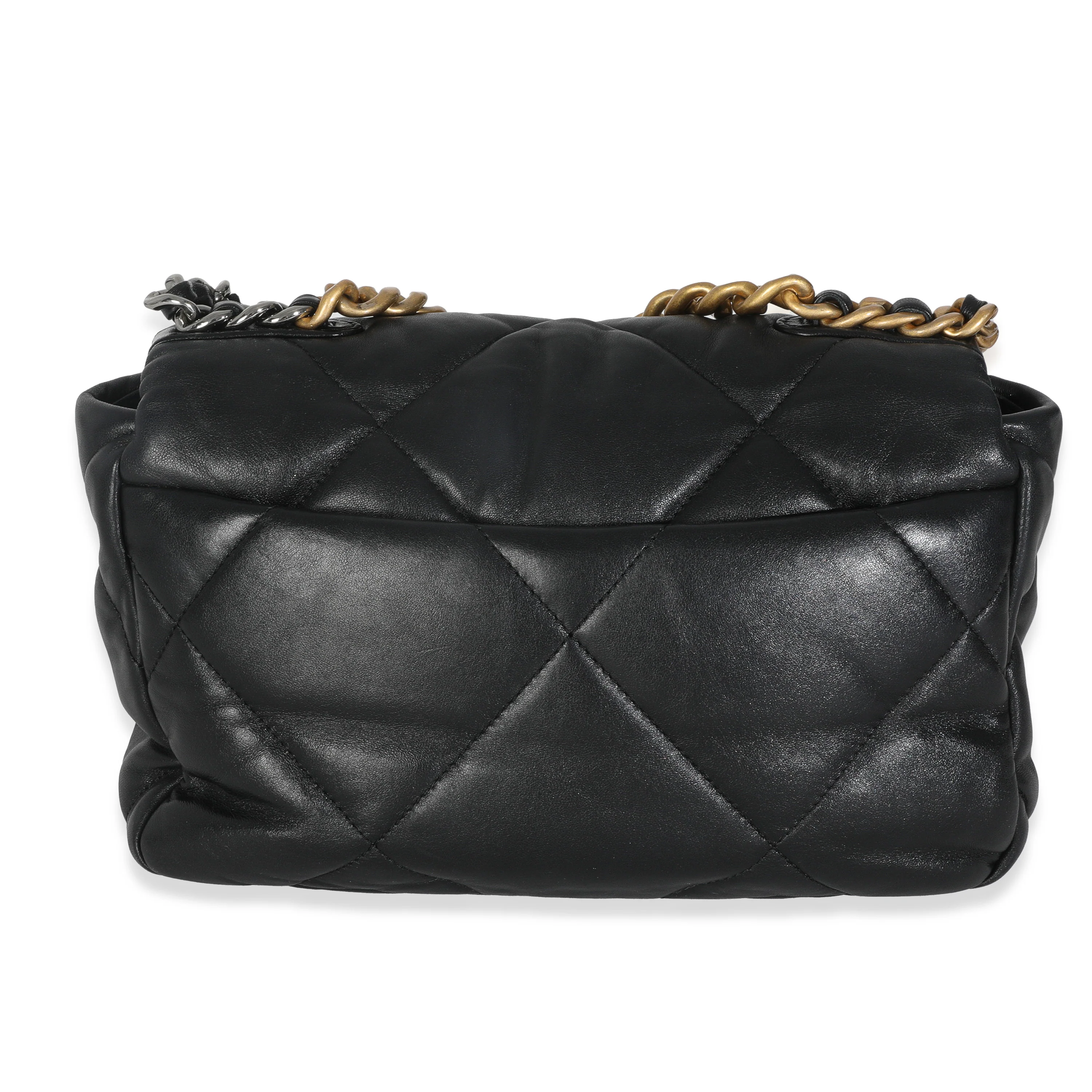 Black Quilted Lambskin Small Chanel 19 Flap Bag - Image 4