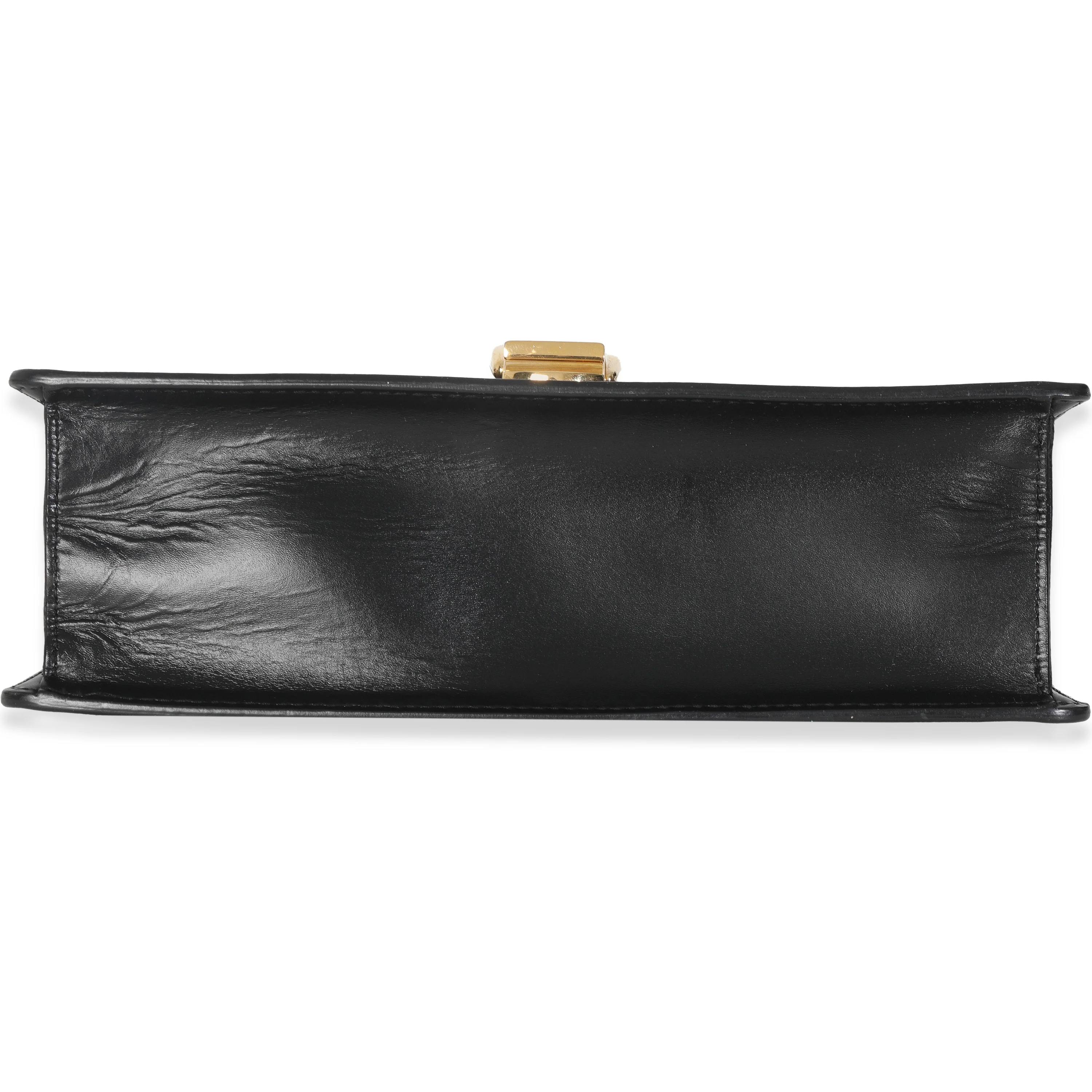 Black Calfskin Web Small Sylvie Shoulder Bag - Image 5