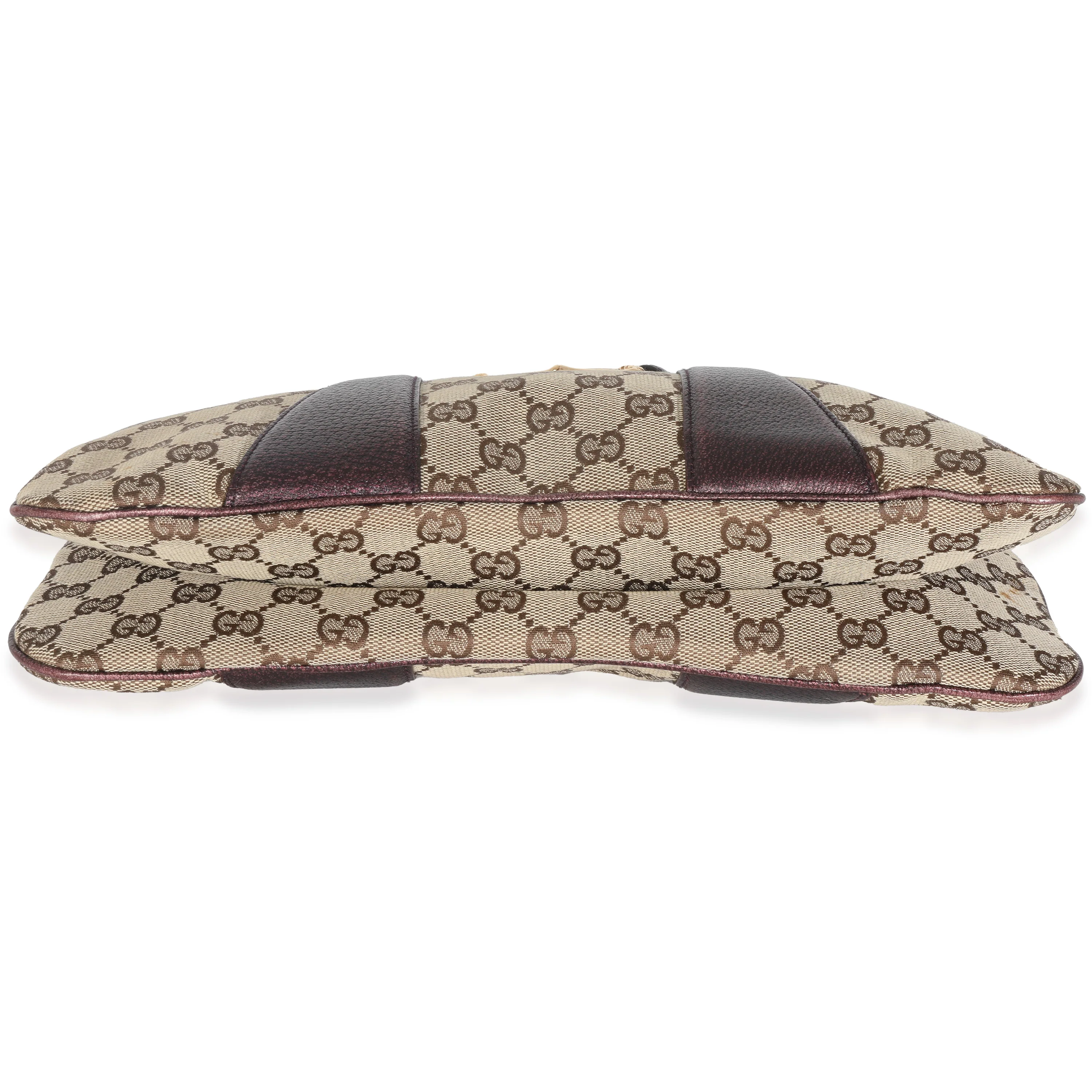 Tom Ford Metallic Purple Beige Monogram Bamboo Chain Shoulder Bag - Image 6