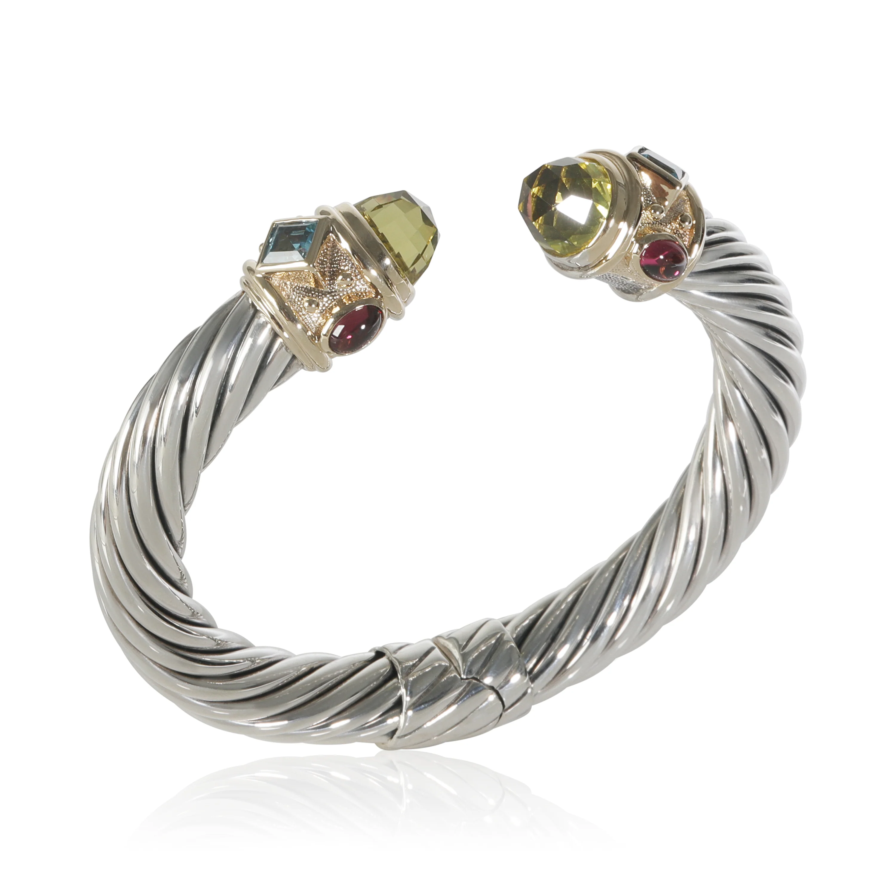 Yellow Gold & Sterling Silver Renaissance Bracelet - Image 4