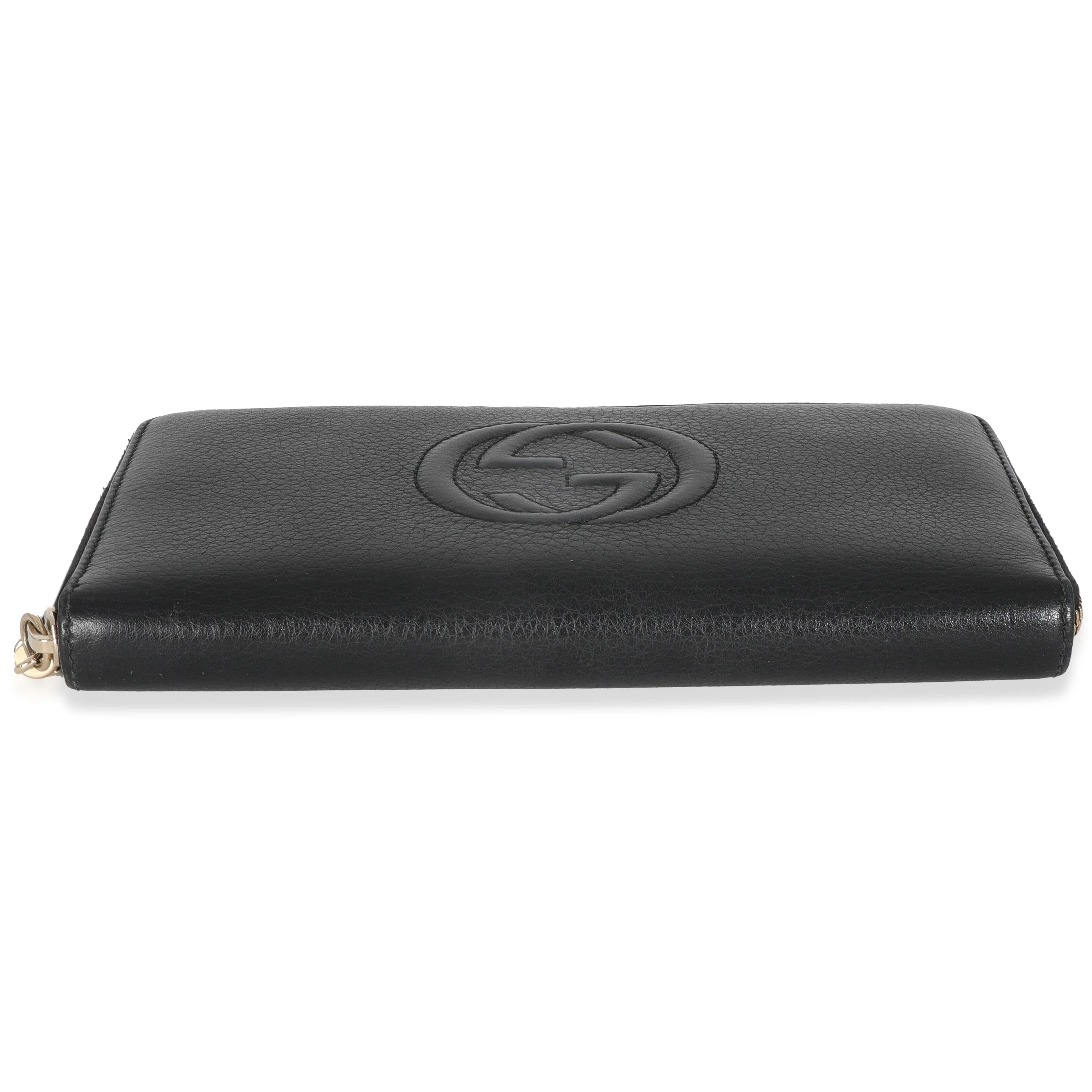 Black Pebbled Calfskin Soho Zip Around Wallet - Image 5