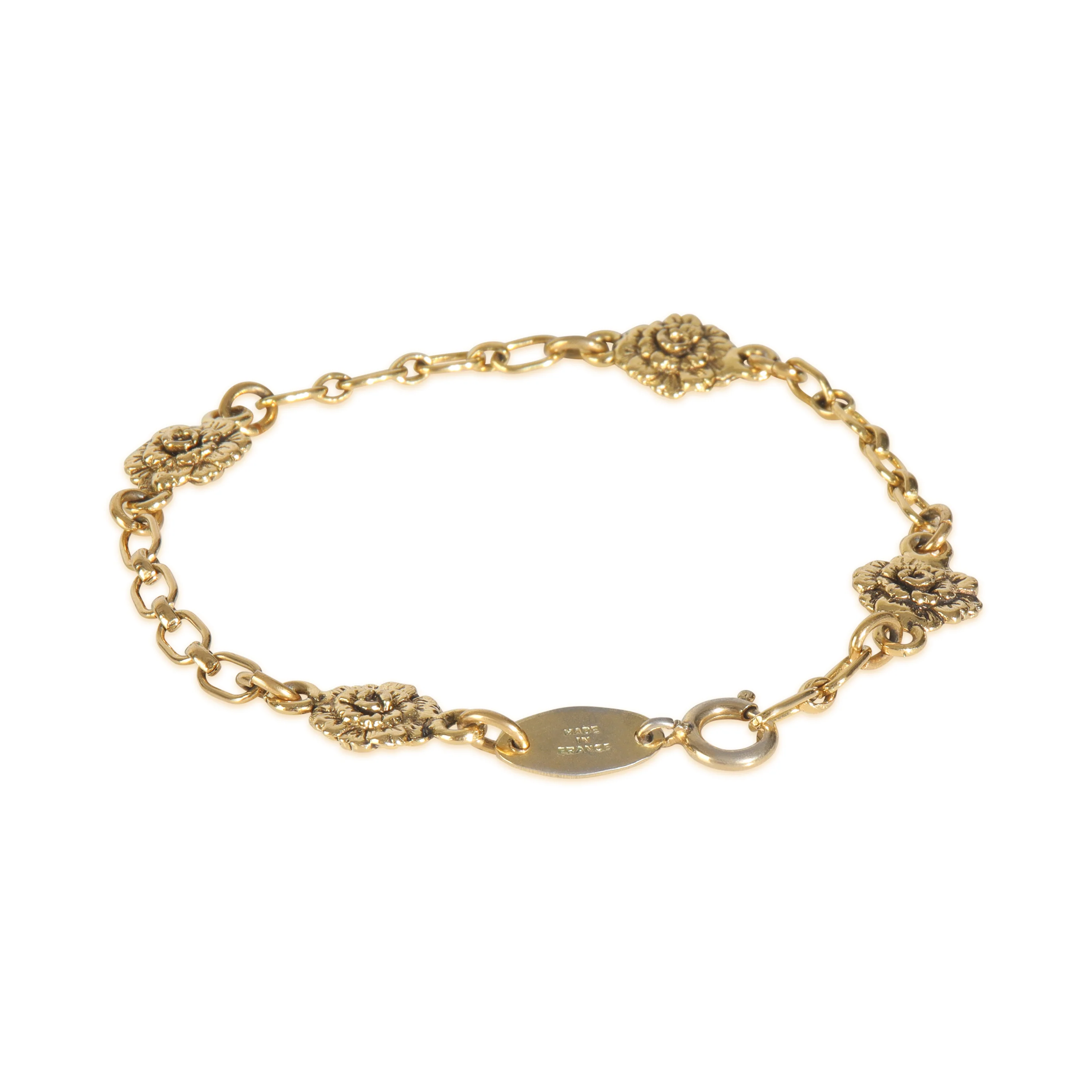 Gold-Plated Vintage 1983 Camelia Bracelet - Image 2