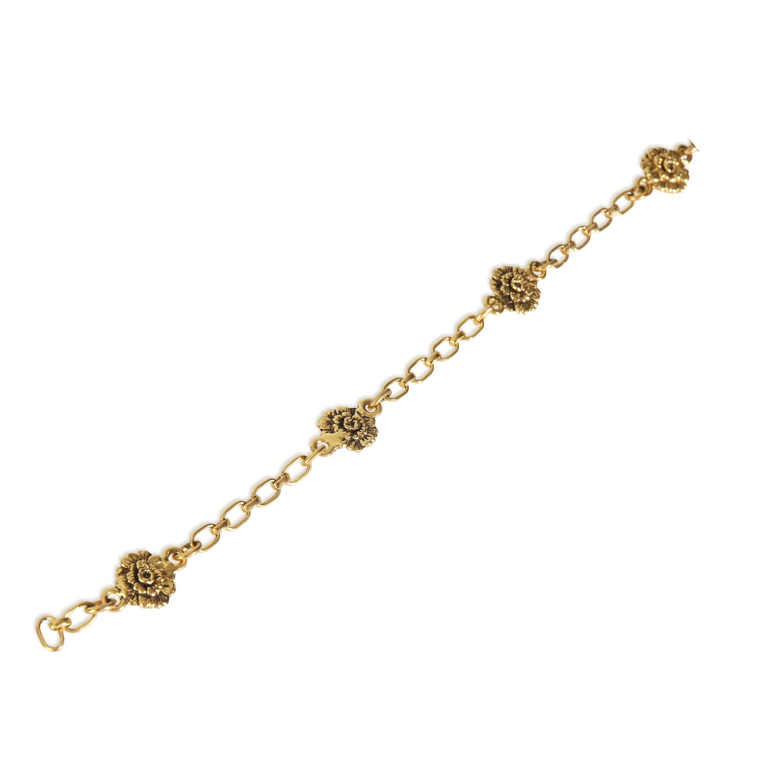 Gold-Plated Vintage 1983 Camelia Bracelet - Image 4