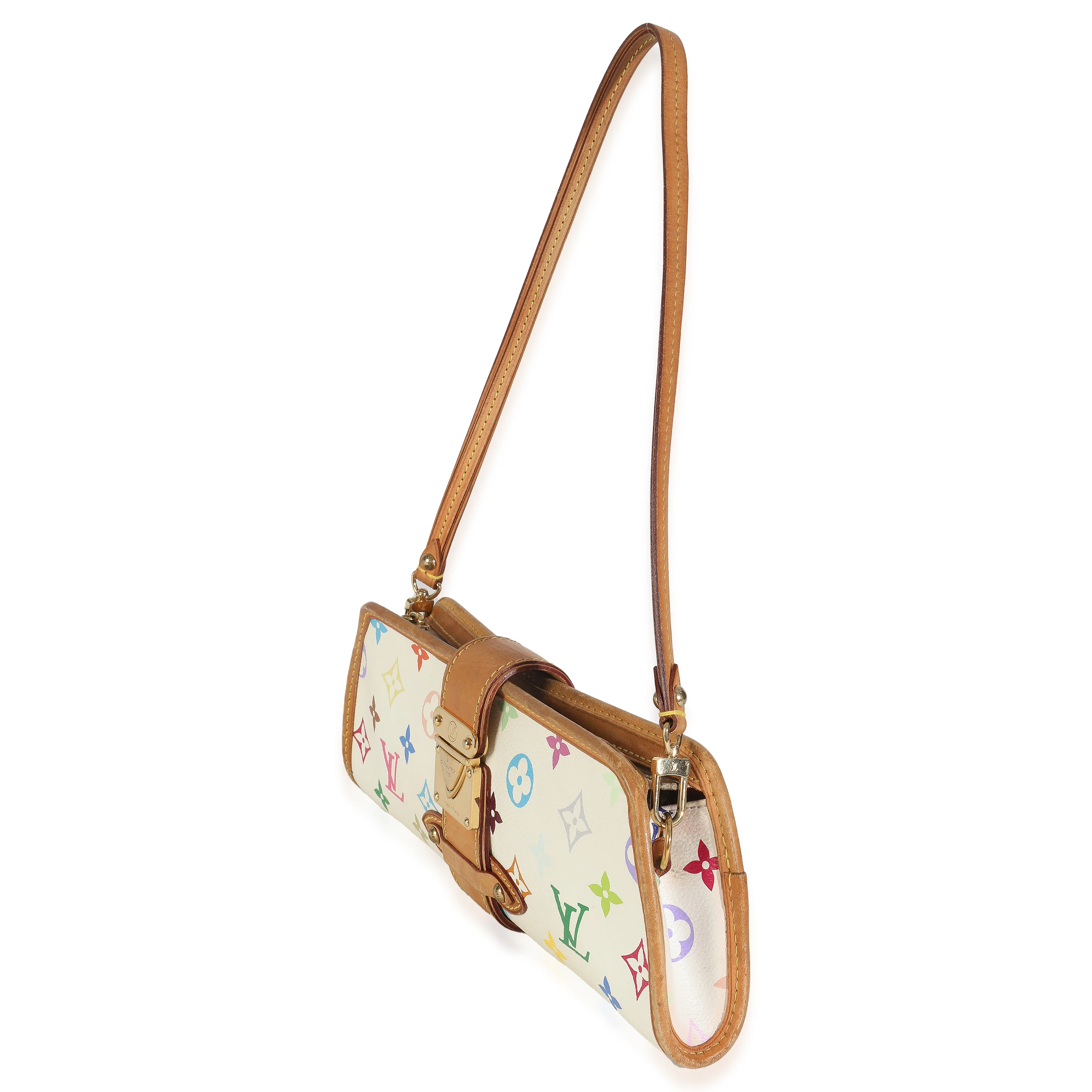 White Monogram Multicolor Canvas Shirley - Image 2