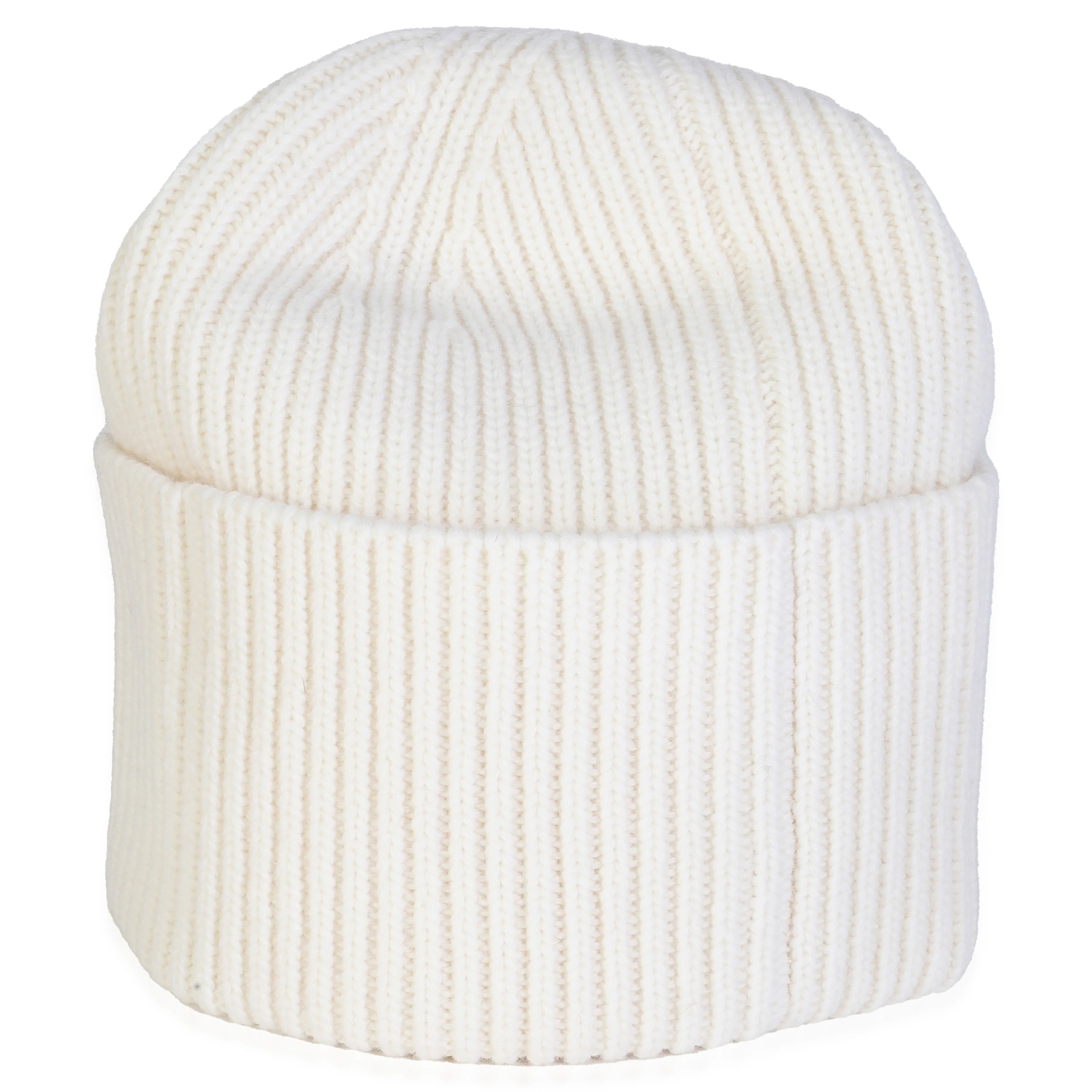Ivory Wool LV Initials Monogram Beanie Hat - Image 3